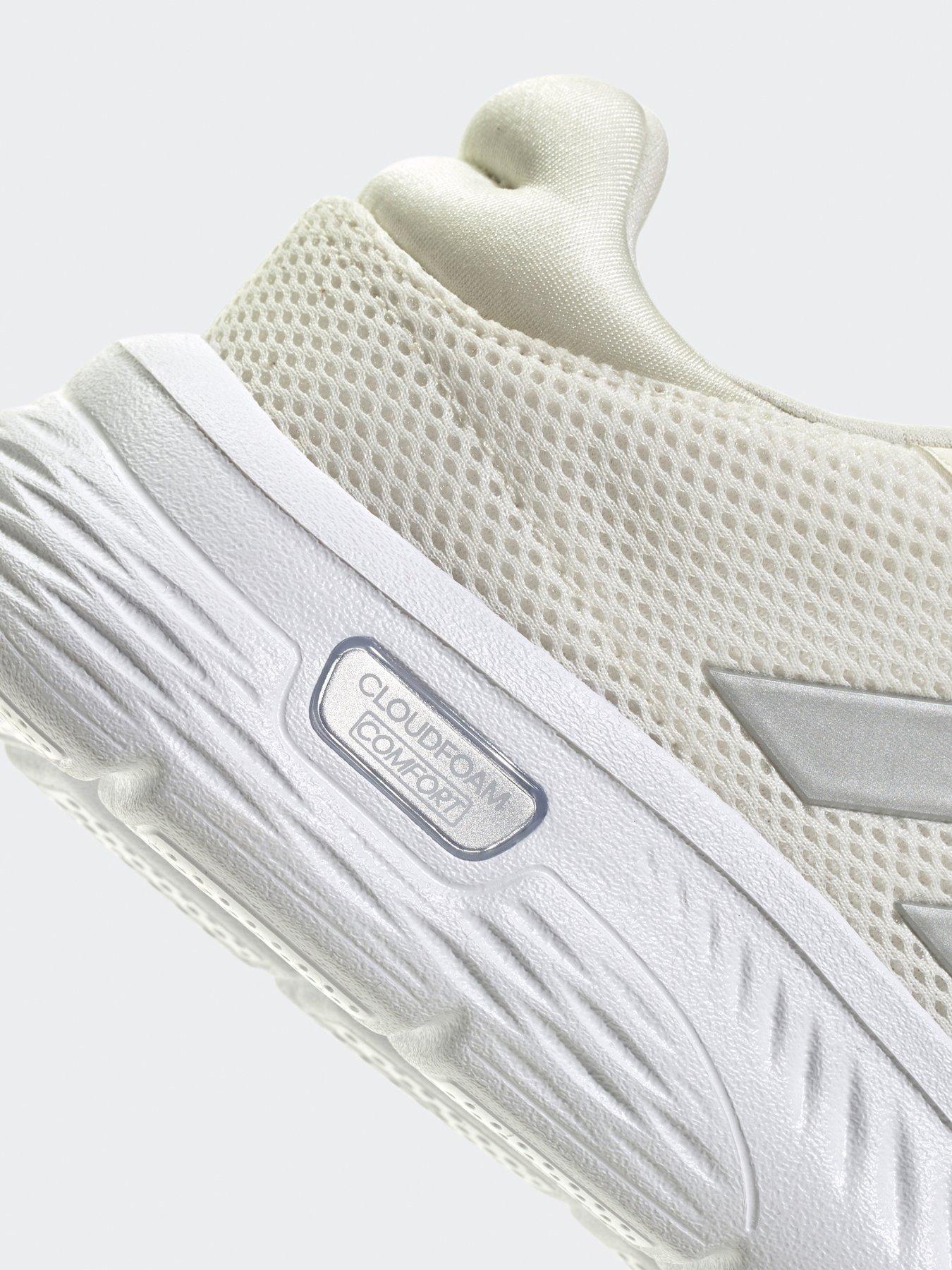 Image 7 of 7 of adidas Sportswear Women's Cloudfoam Comfy Trainers - Off White/Silver Metallic/White