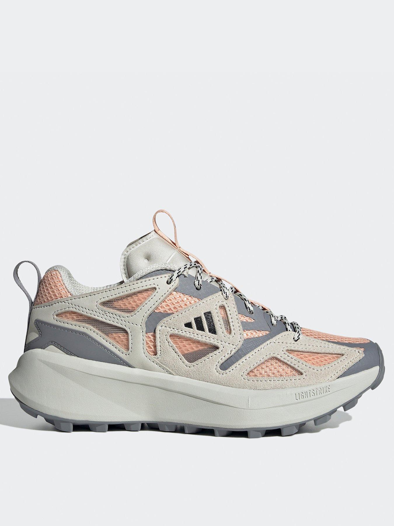 Image of adidas Sportswear Womens Kantai Trail Trainers - Powder Coral/Core Black/Orbit, POWDER CORAL/CORE BLACK/ORBIT, Size 7
