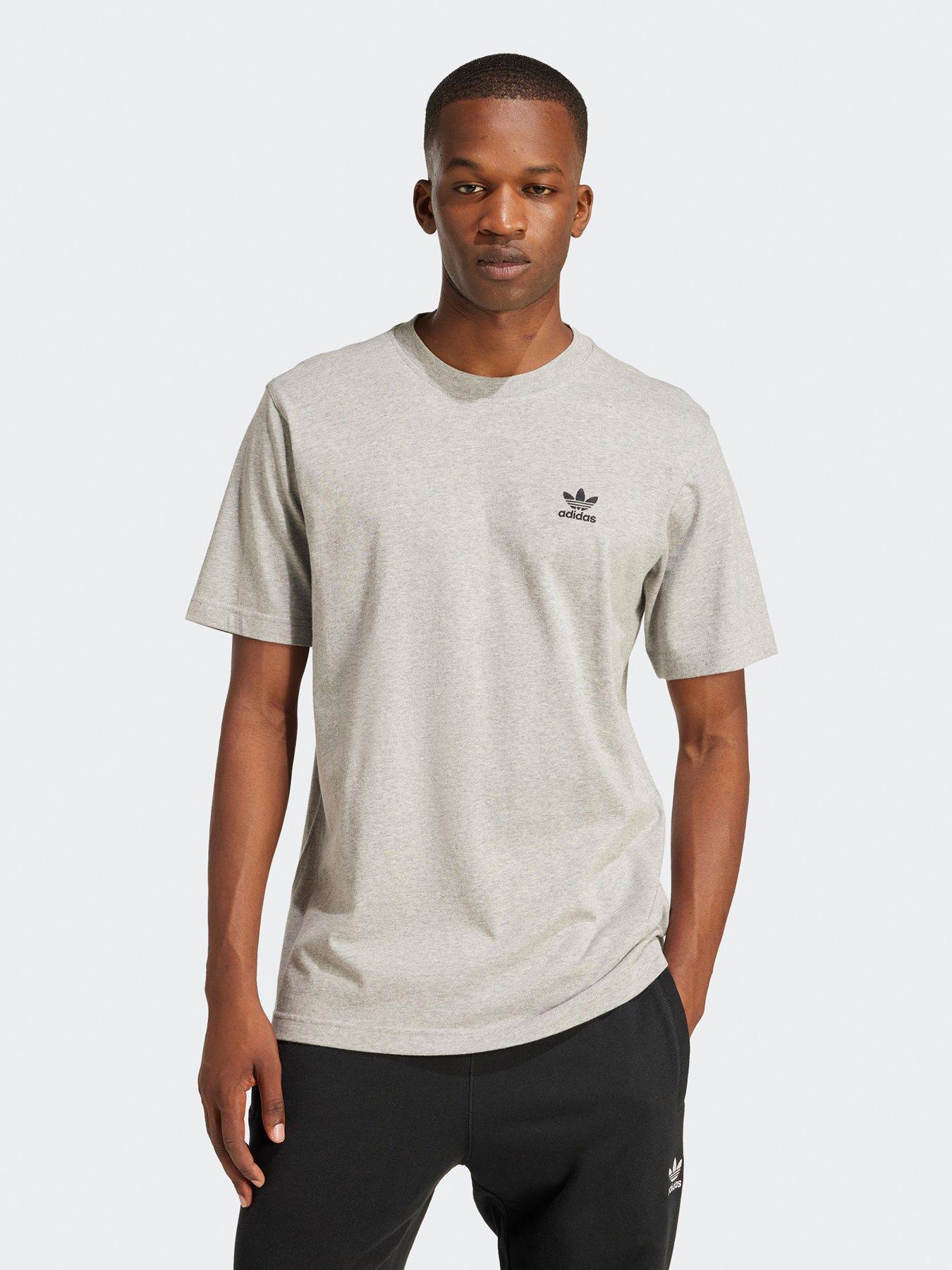 undefined Men's Trefoil Essentials T-Shirt - Medium Grey Heather