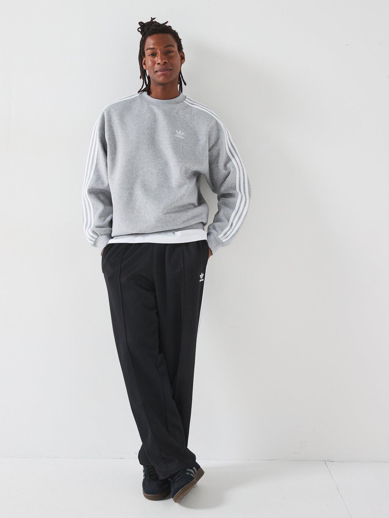 adidas Originals Mens Oversized Crew Sweat - Grey | Very