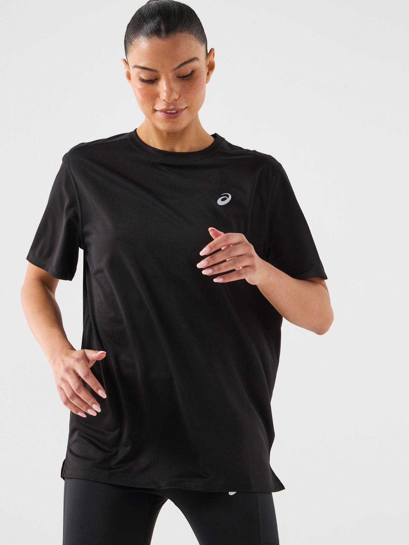 Asics Mens Running Core Short Sleeve Top - Black