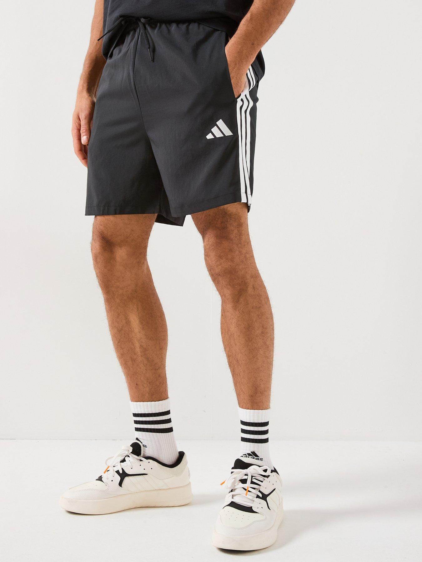 adidas Sportswear Men's Essentials 3-Stripe Chelsea Shorts - Black/White