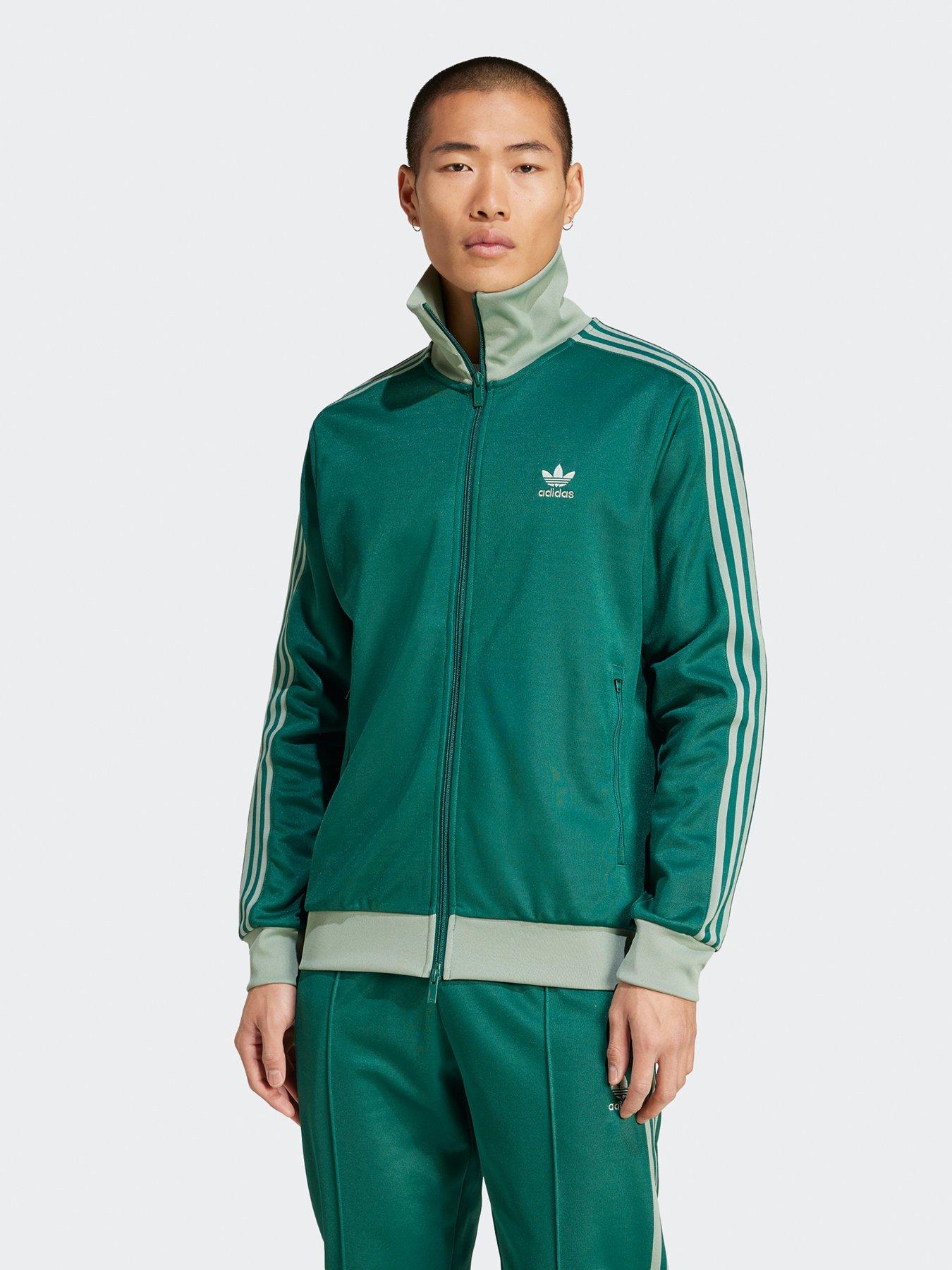 adidas Originals Mens Classic Track Top Green Very