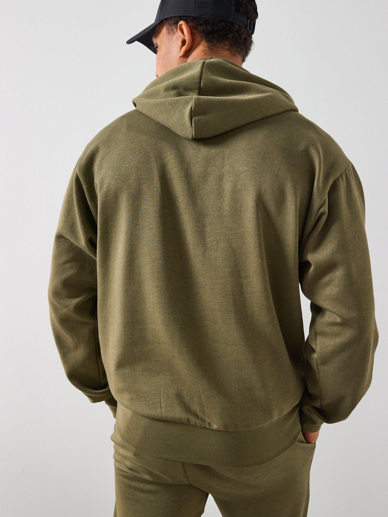 Image 2 of 6 of adidas Sportswear Men's Essentials Feelcozy Fleece Hoodie - Green