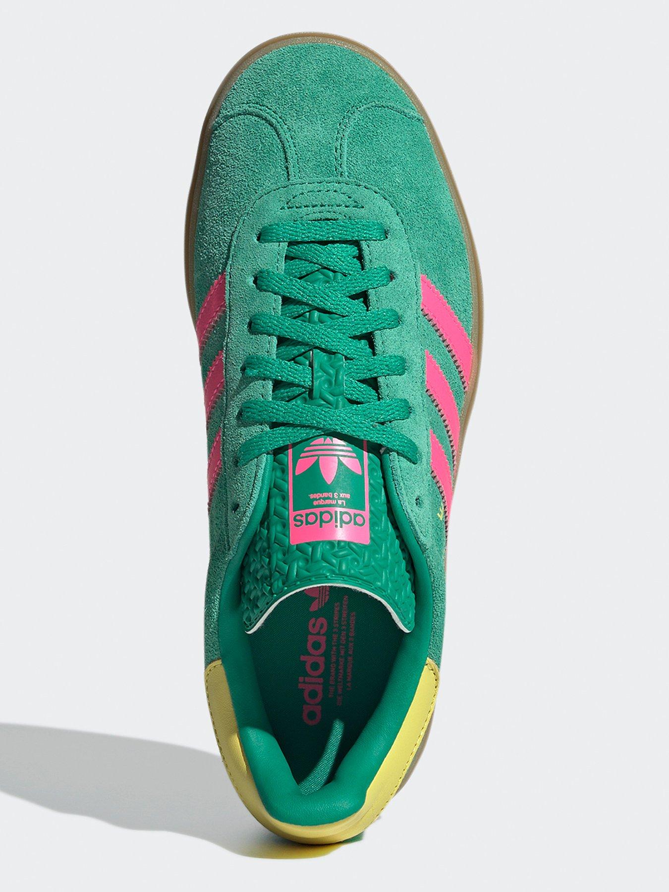 Green Adidas Gazelle Womens Green Trainers Adidas GAZELLE Women's