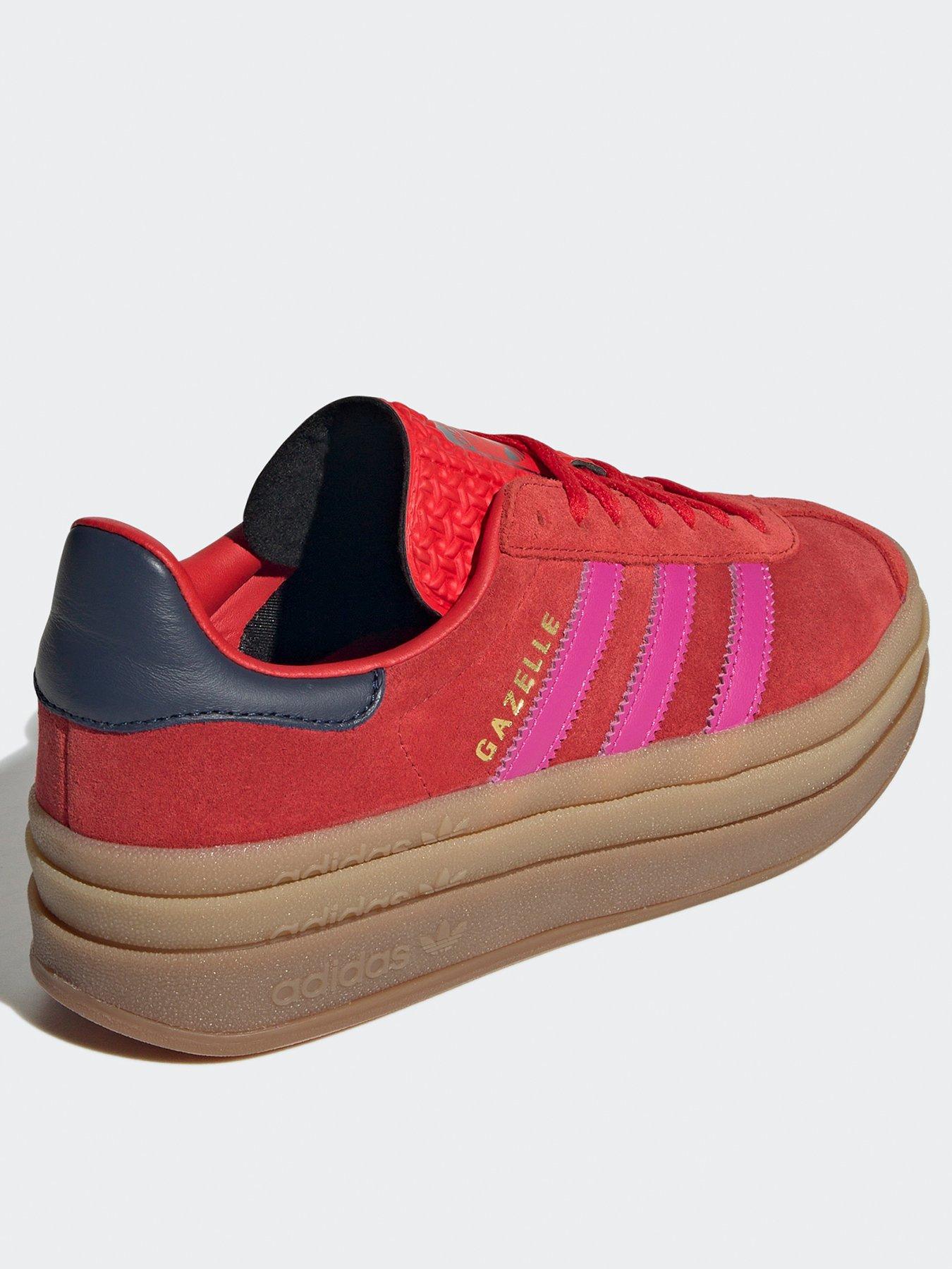 adidas Originals Womens Gazelle Bold Trainers Red Very