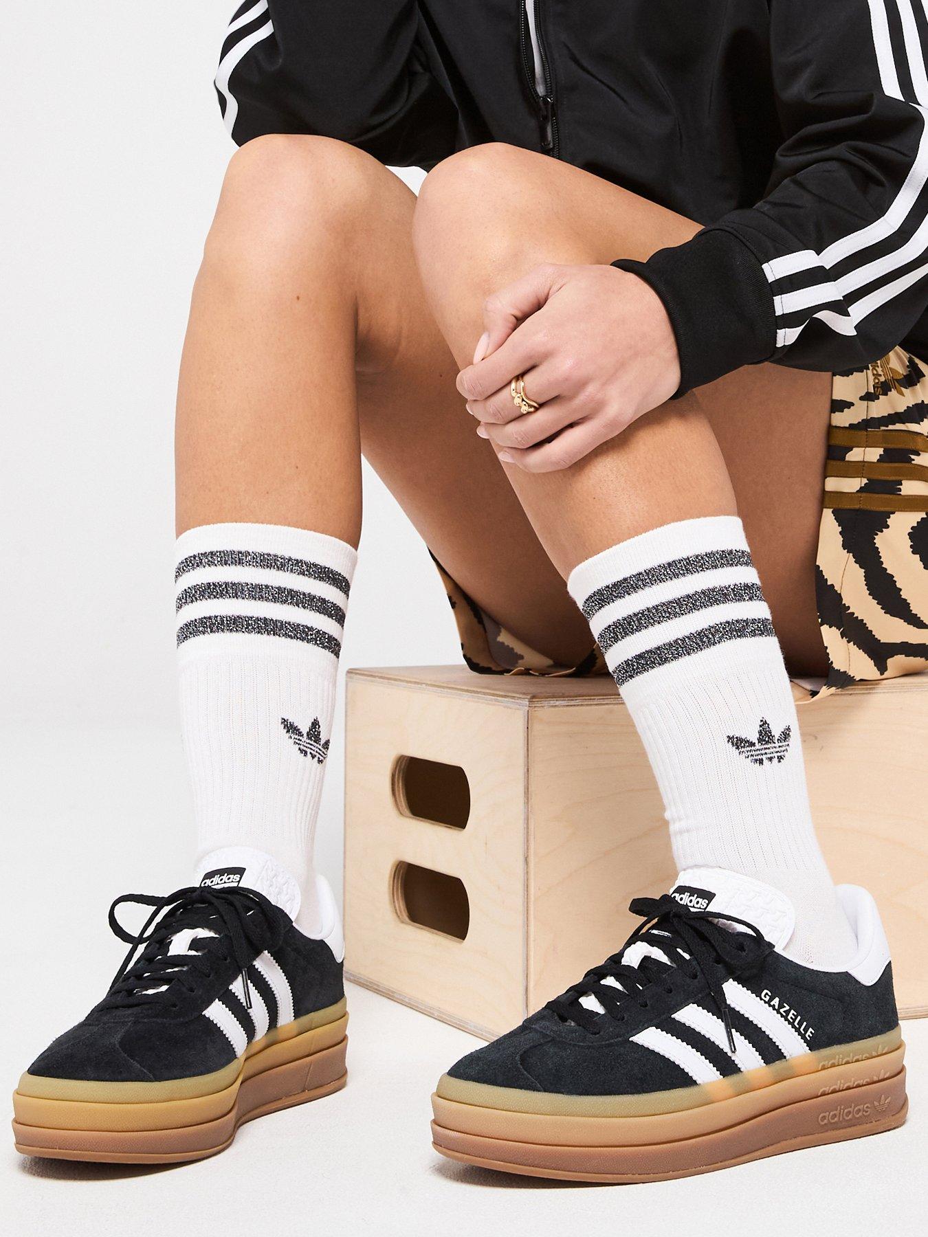 Image 1 of 7 of adidas Originals Womens Gazelle Bold Trainers - Black