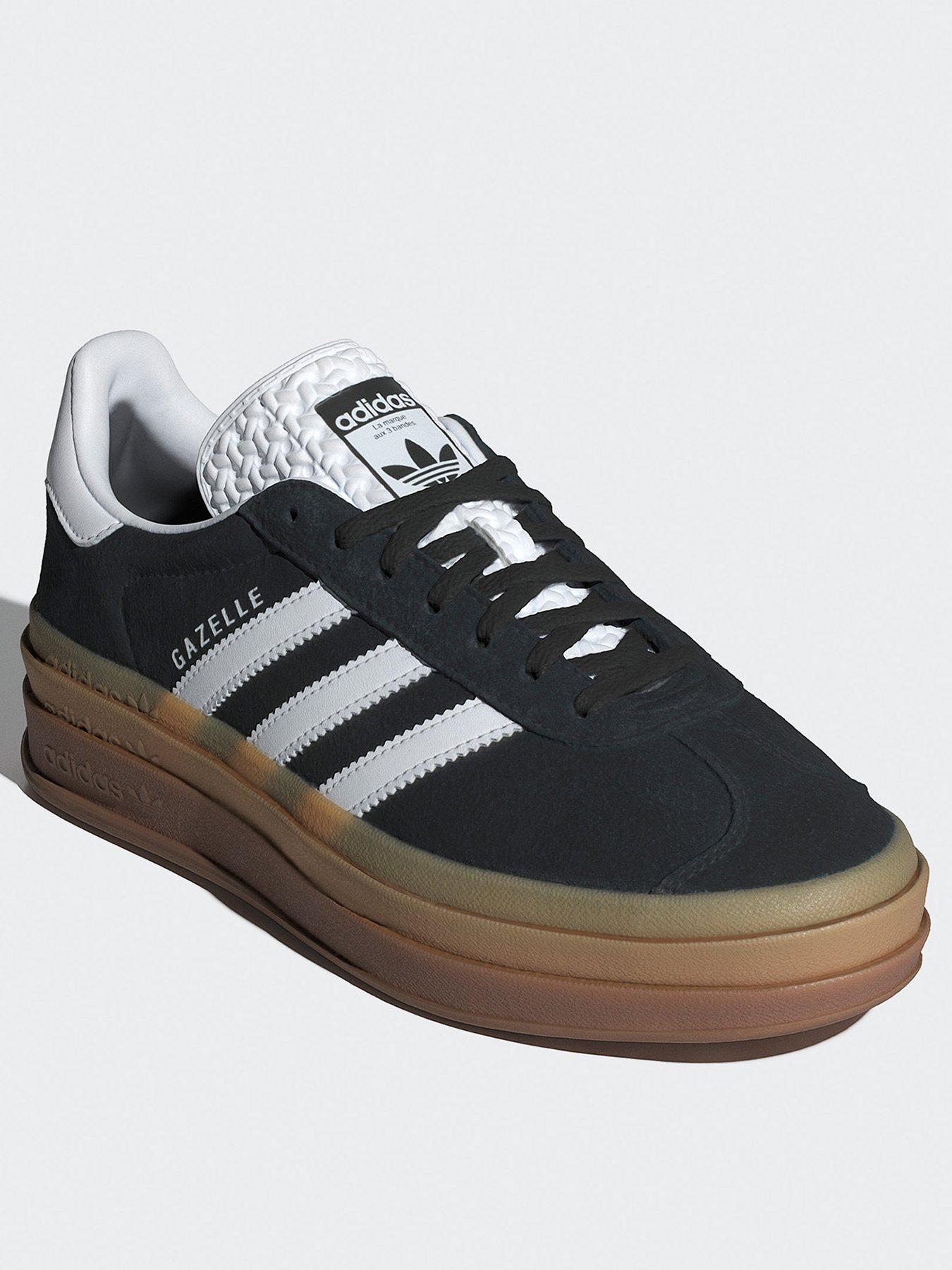 Image 4 of 7 of adidas Originals Womens Gazelle Bold Trainers - Black