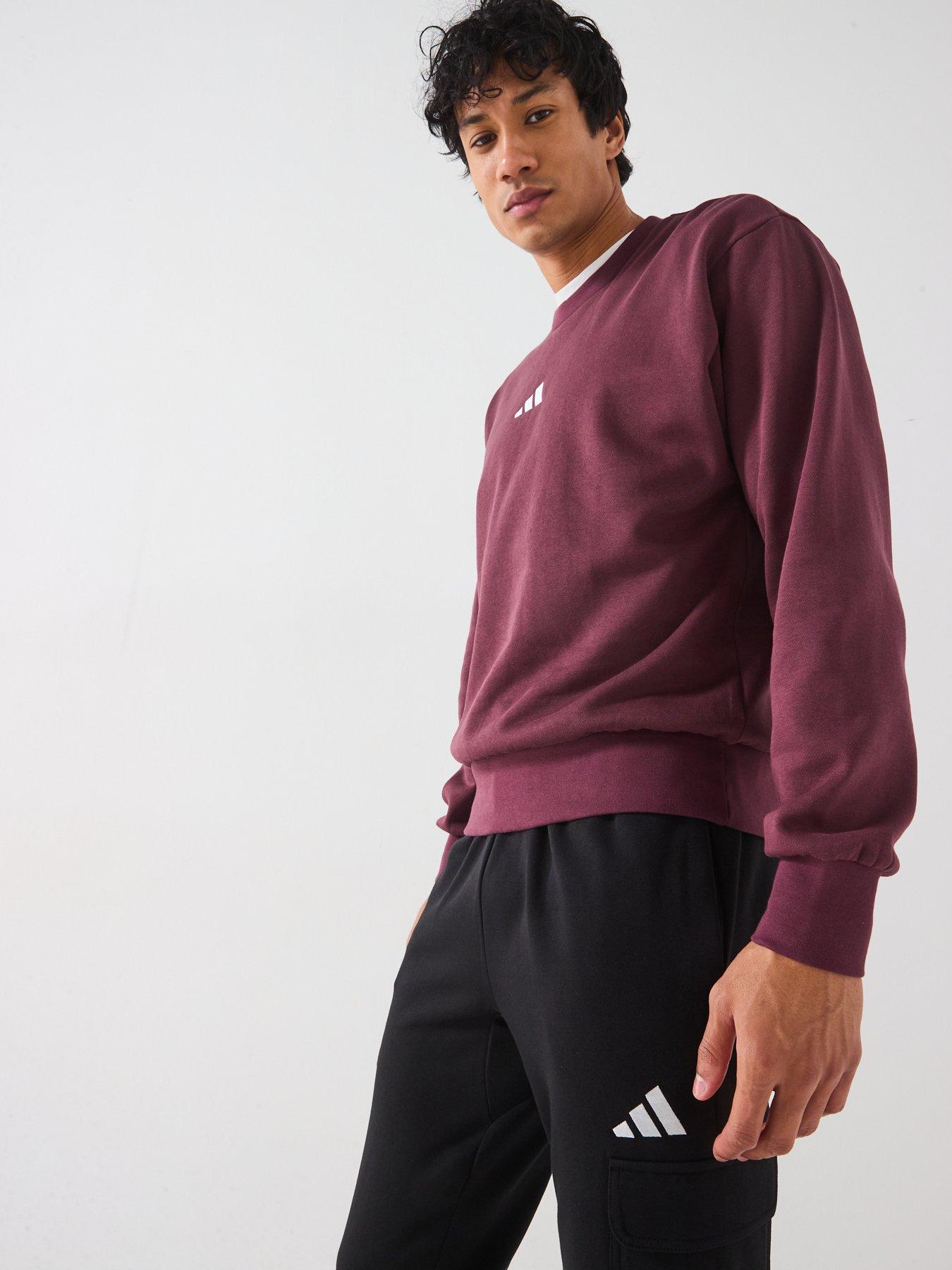 Image 4 of 6 of adidas Sportswear Mens Essentials Feelcozy Fleece Cargo Joggers - Black