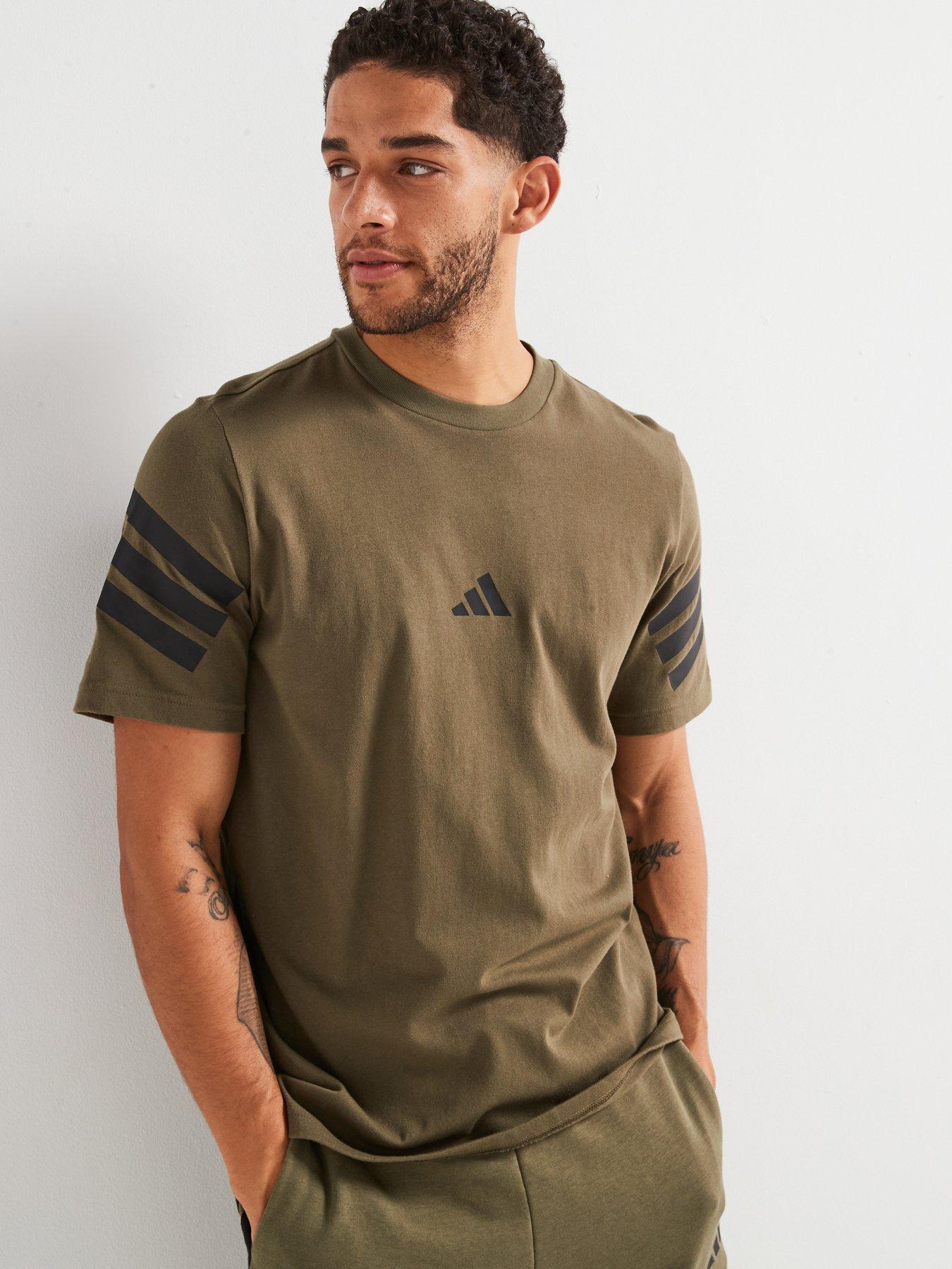 undefined Mens Future Icons 3-Stripe T-Shirt - Green