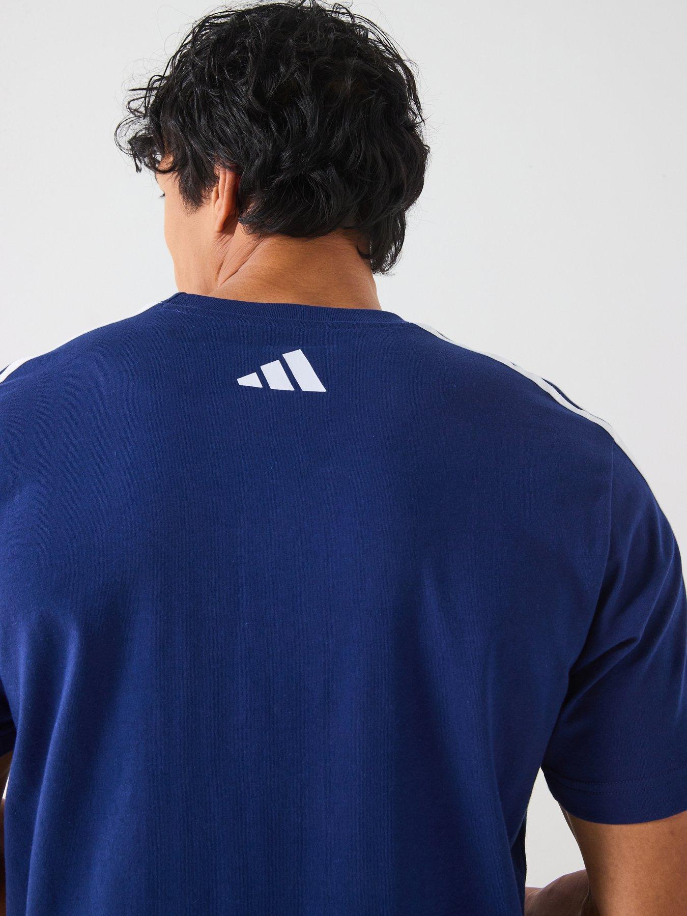 Image 5 of 6 of adidas Sportswear Men's Codes Collegiate Linear Graphic Tee - Dark Blue