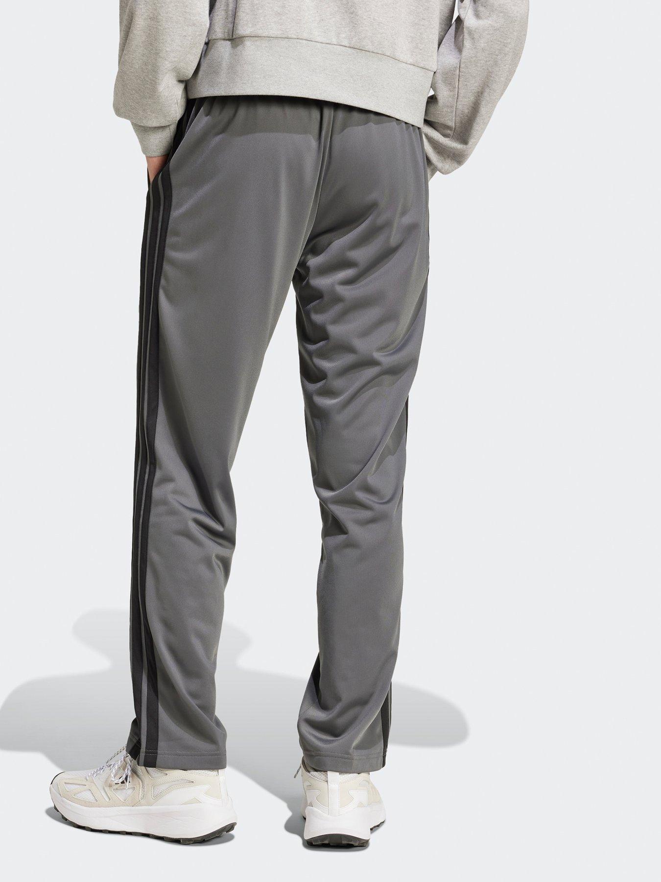 Grey Adidas Three Stripe Tracksuit Bottoms Adidas Originals Three