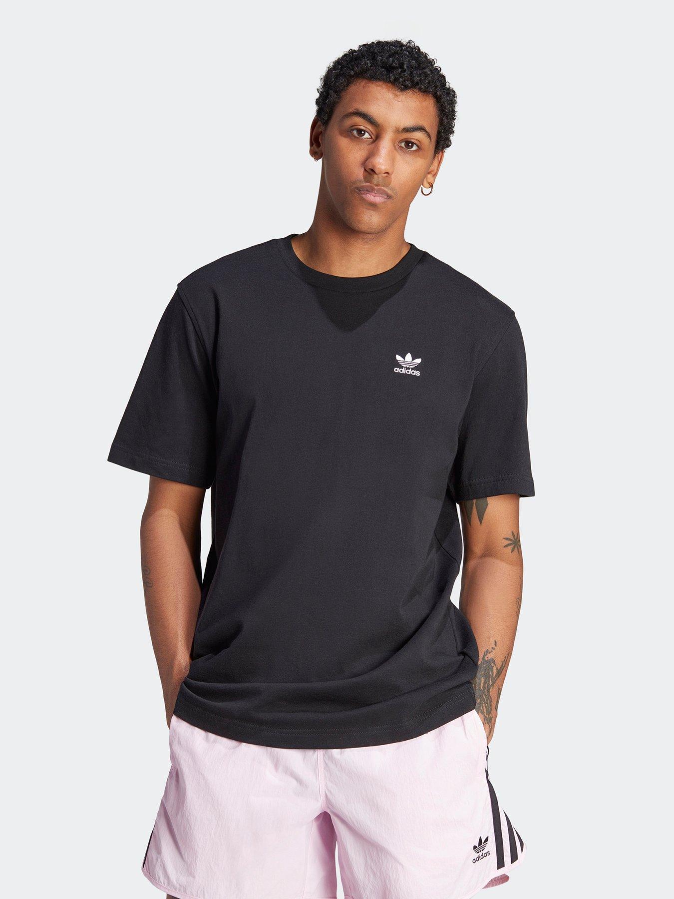 undefined Mens Monogram T-Shirt - Black