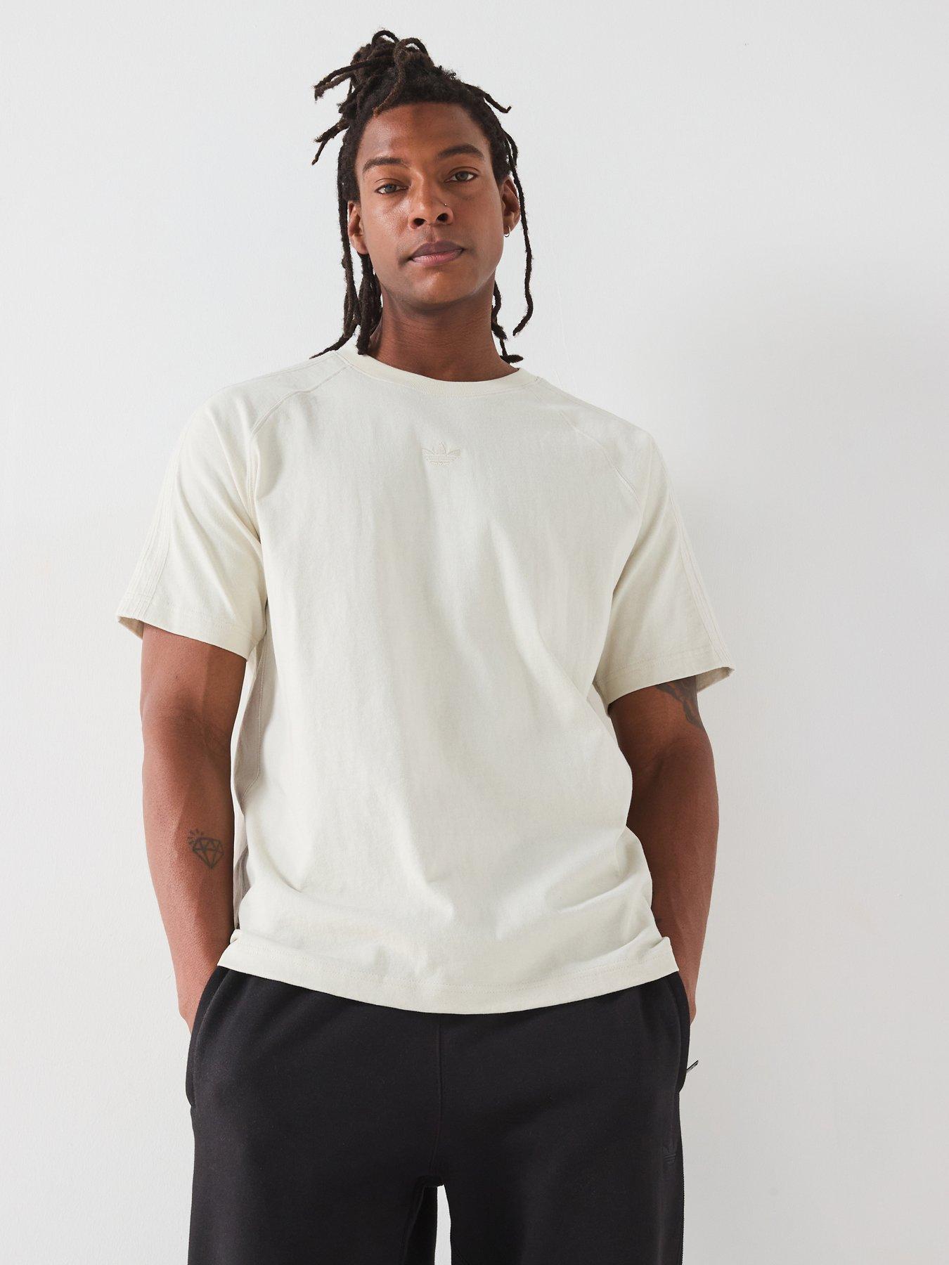 undefined Mens Premium Essentials T-Shirt - Off White - Beige