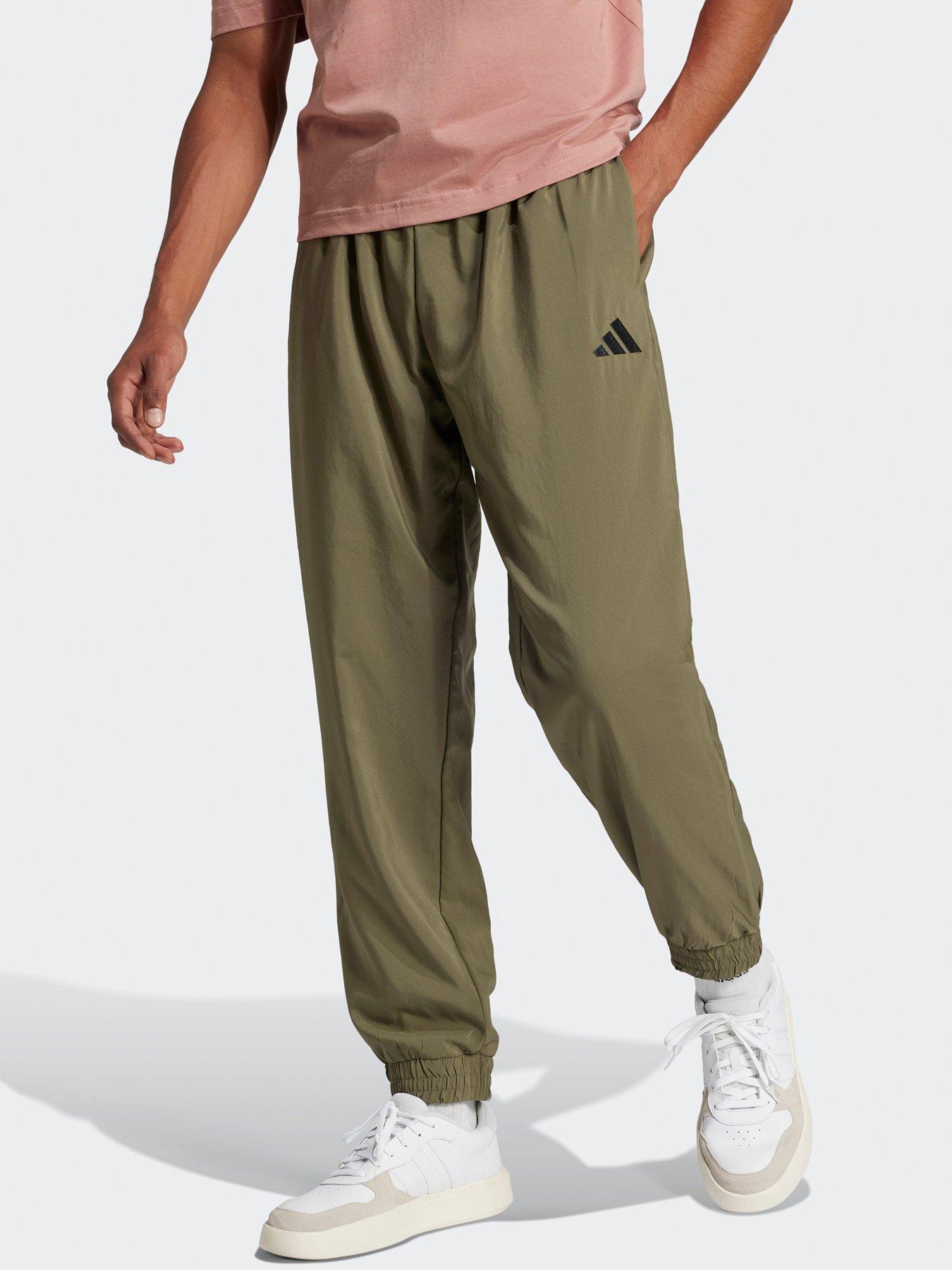 undefined Mens Essentials Small Logo Stanford Tracksuit Bottoms - Green