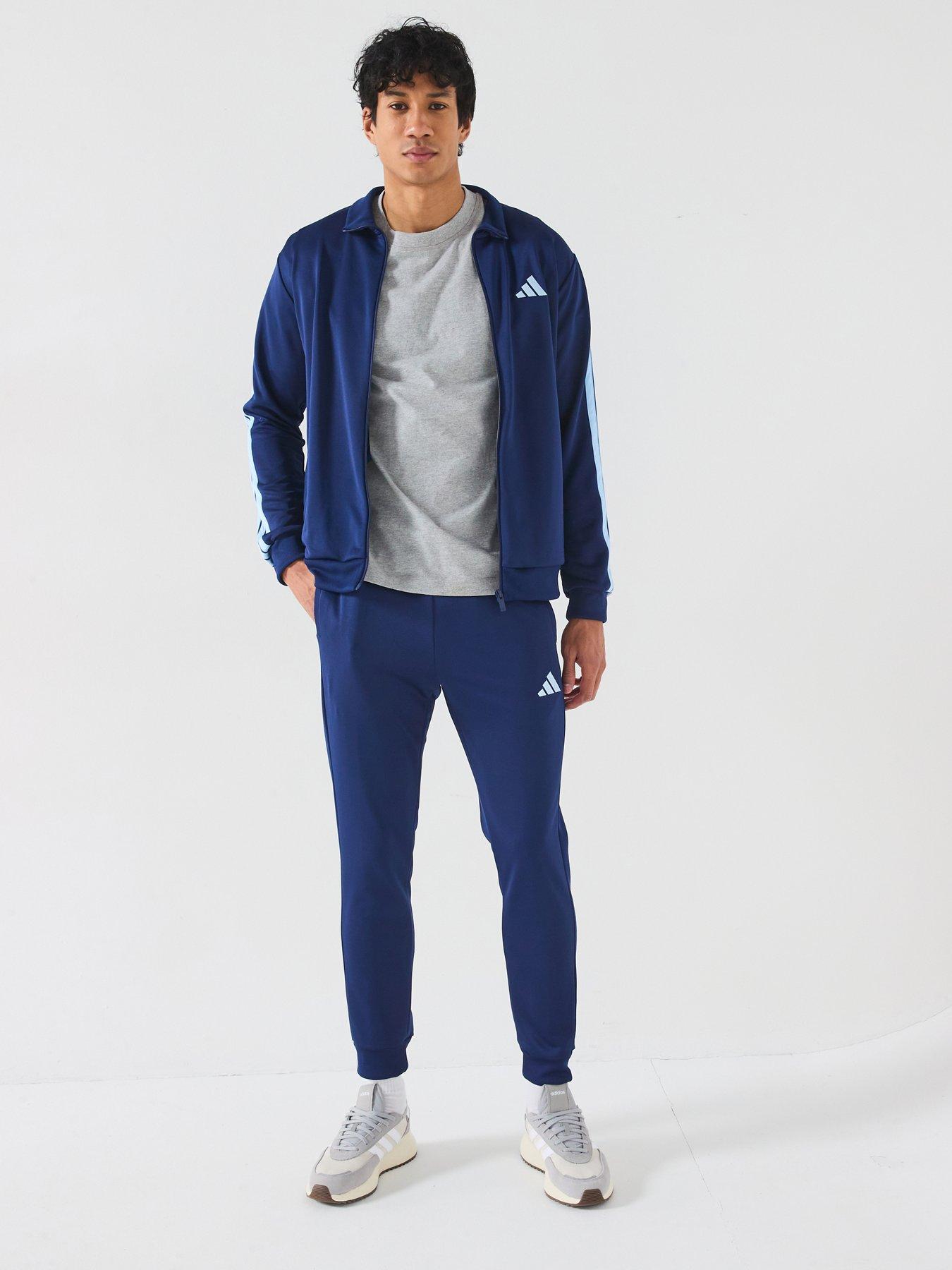 adidas Sportswear Mens Sportswear Basic 3-stripe French Terry