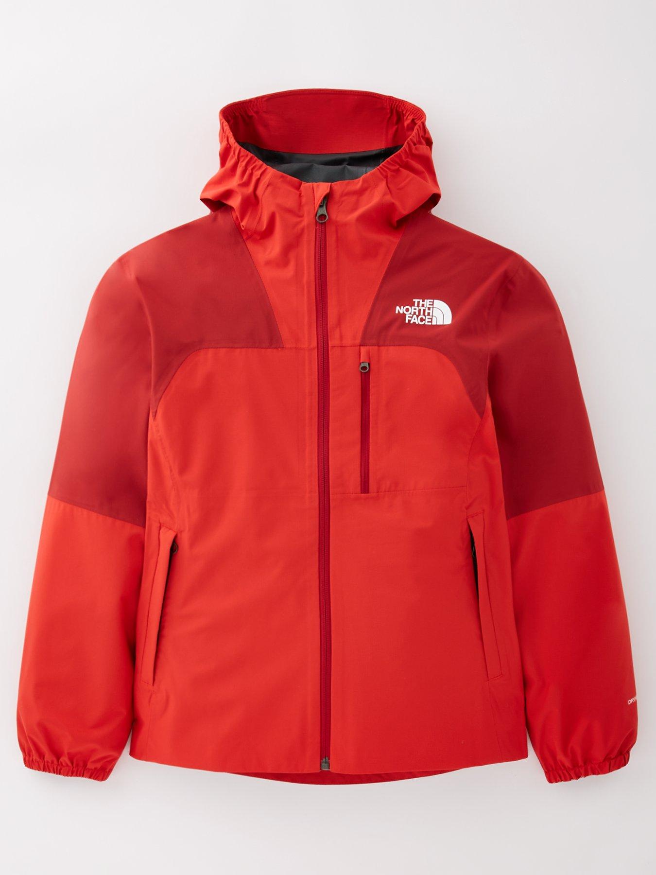 THE NORTH FACE: Teen Hike Packable Shell Jacket - Red