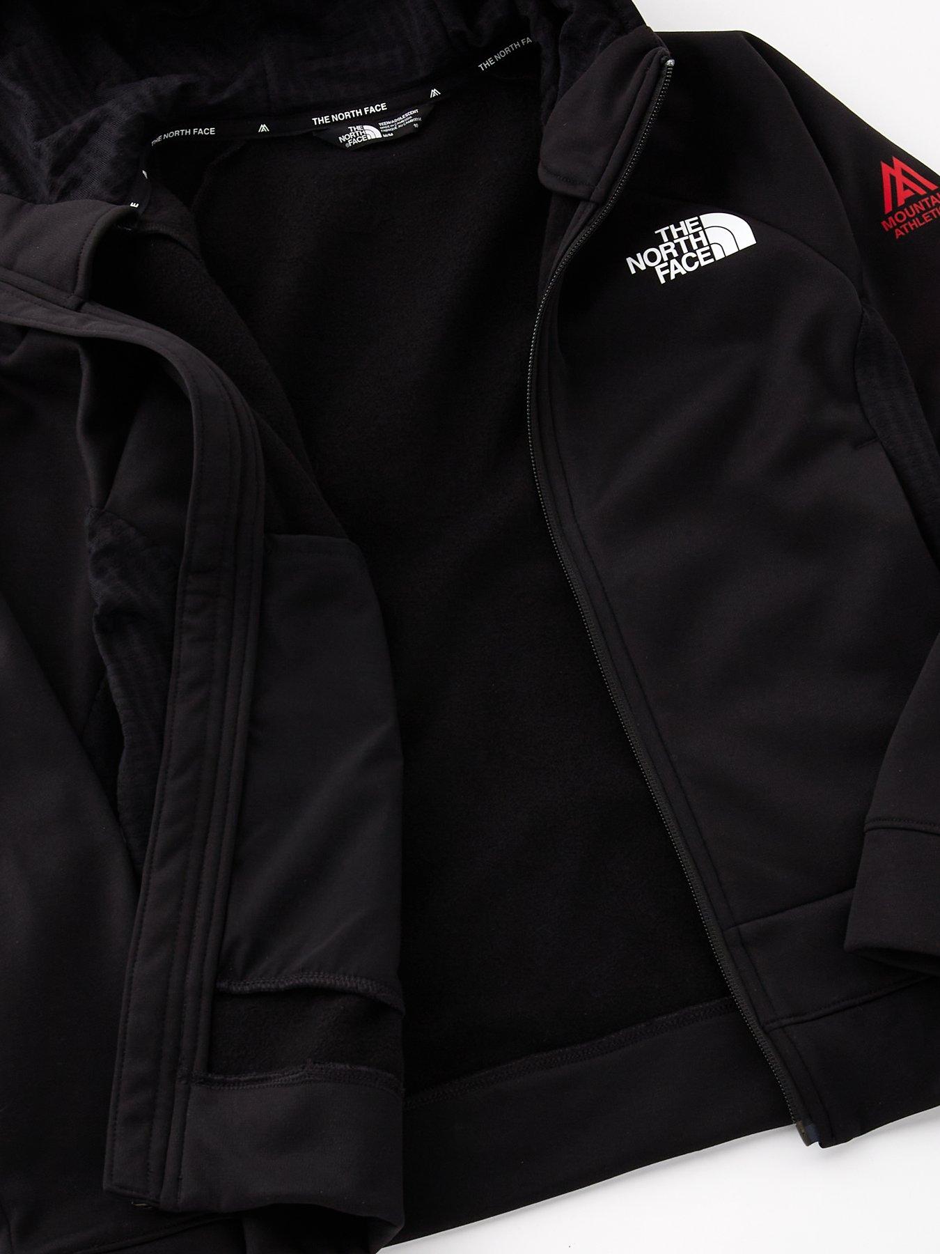 Image 3 of 4 of THE NORTH FACE Boys Mountain Athletics Full Zip Hoodie - Black