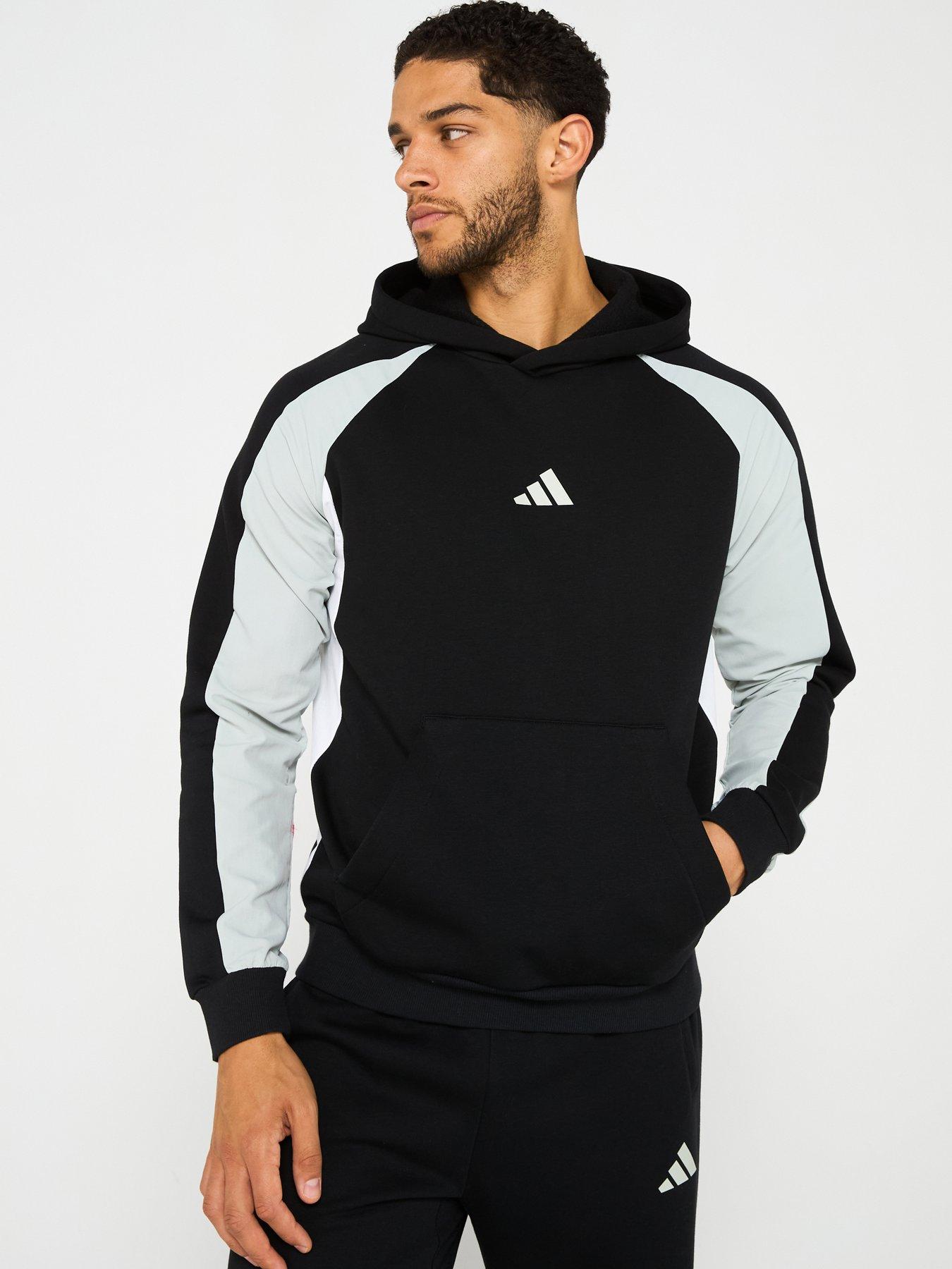 undefined Mens Seasonal Essentials Colorblock Hoodie - Black