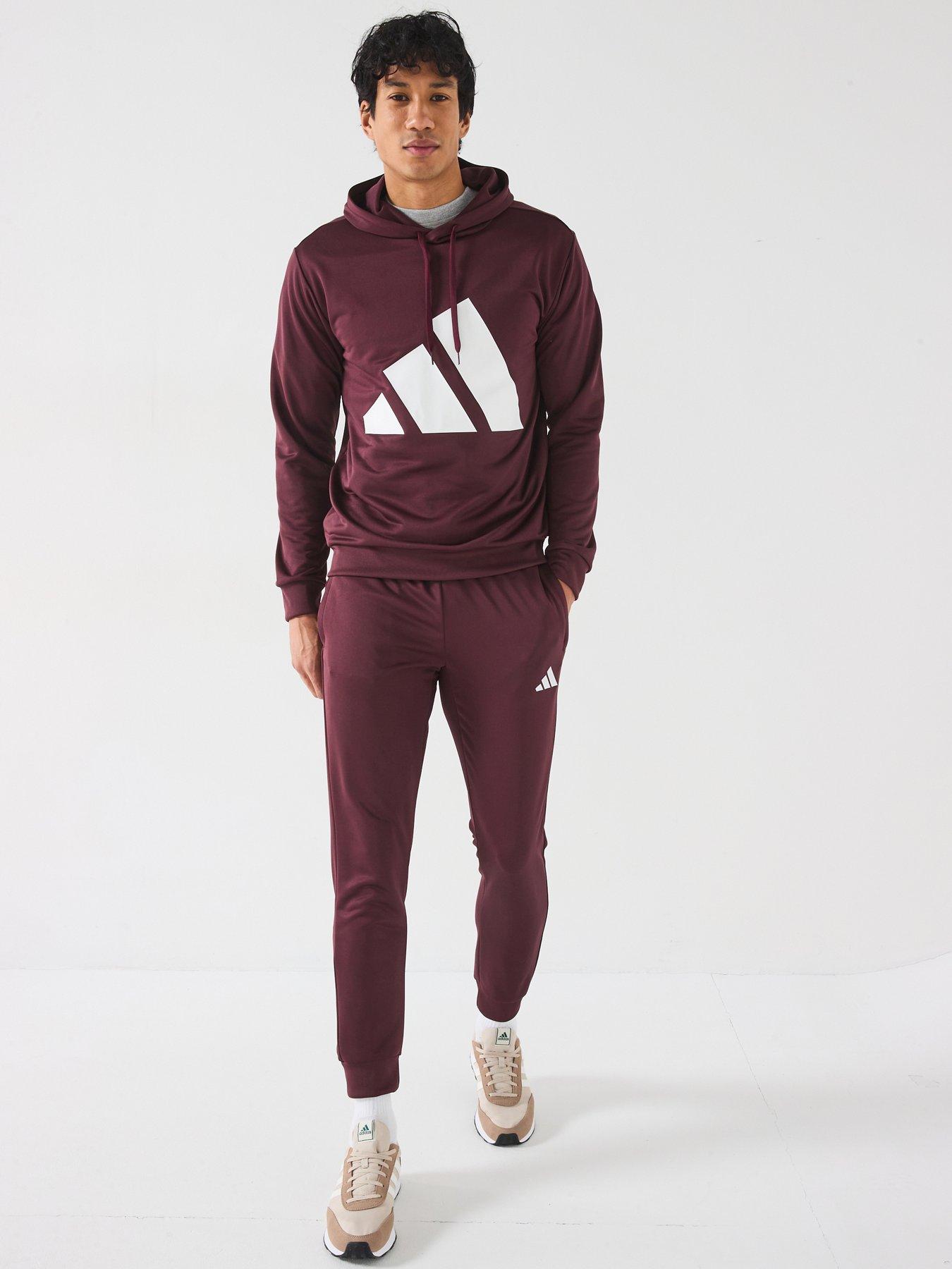 undefined Mens Sportswear French Terry Hooded Tracksuit - Red