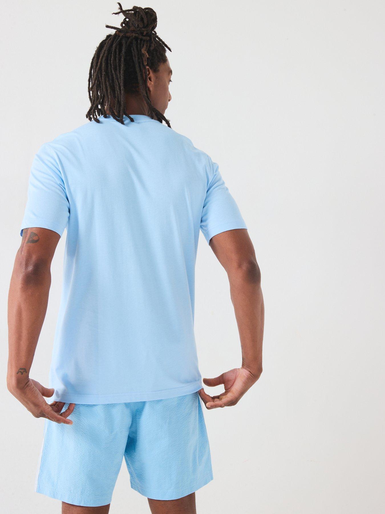Image 2 of 6 of adidas Originals Men's Trefoil Essentials T-Shirt - Clear Sky