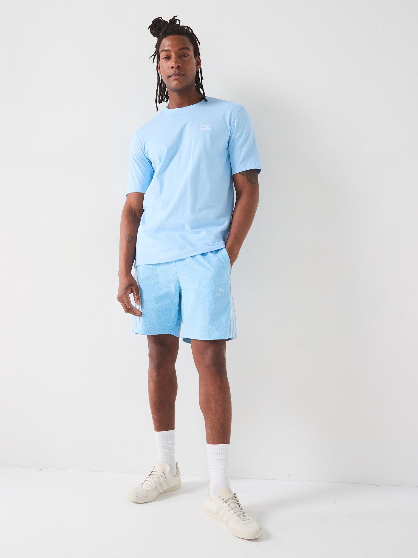Image 3 of 6 of adidas Originals Men's Trefoil Essentials T-Shirt - Clear Sky