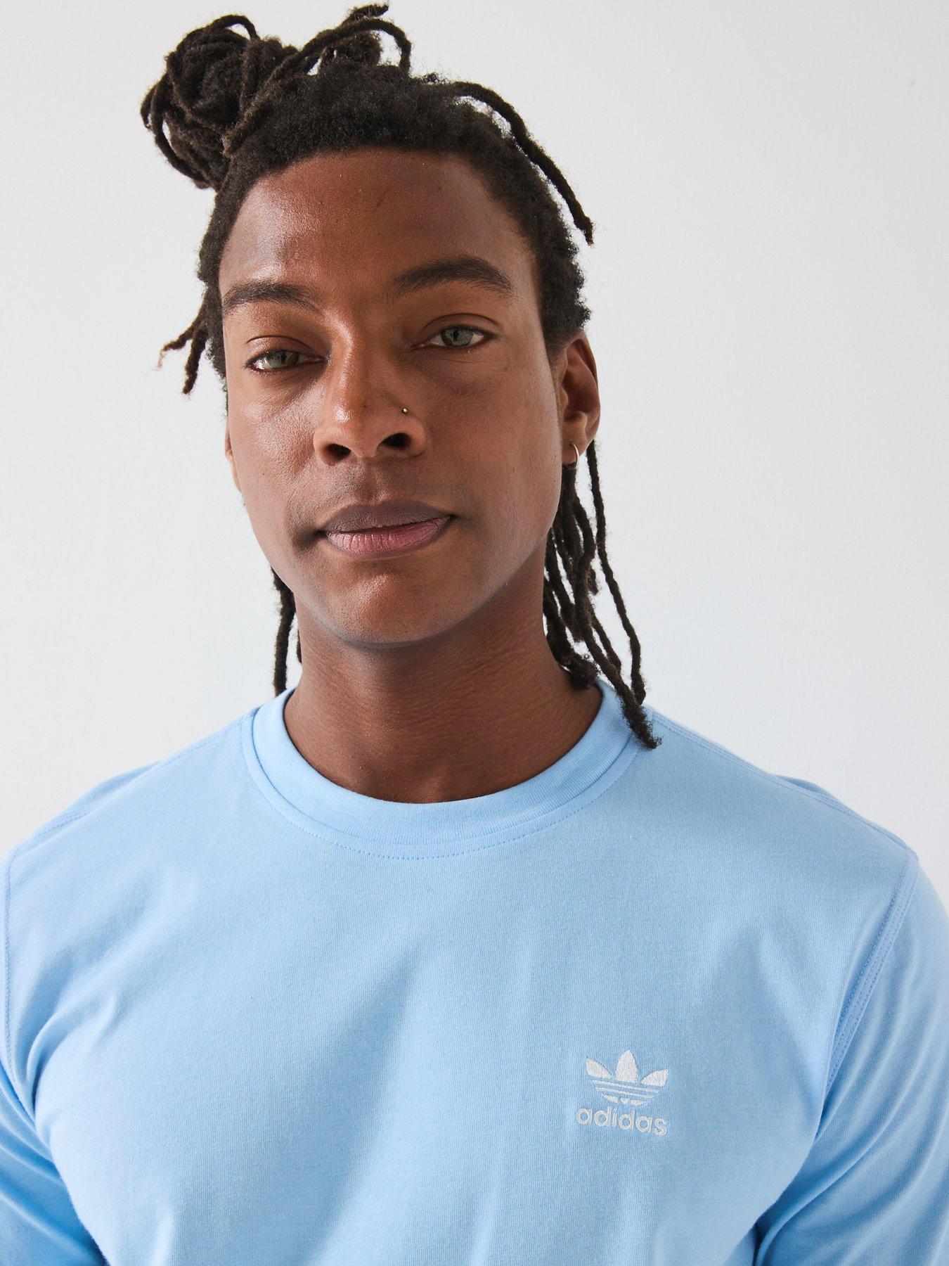 Image 5 of 6 of adidas Originals Men's Trefoil Essentials T-Shirt - Clear Sky