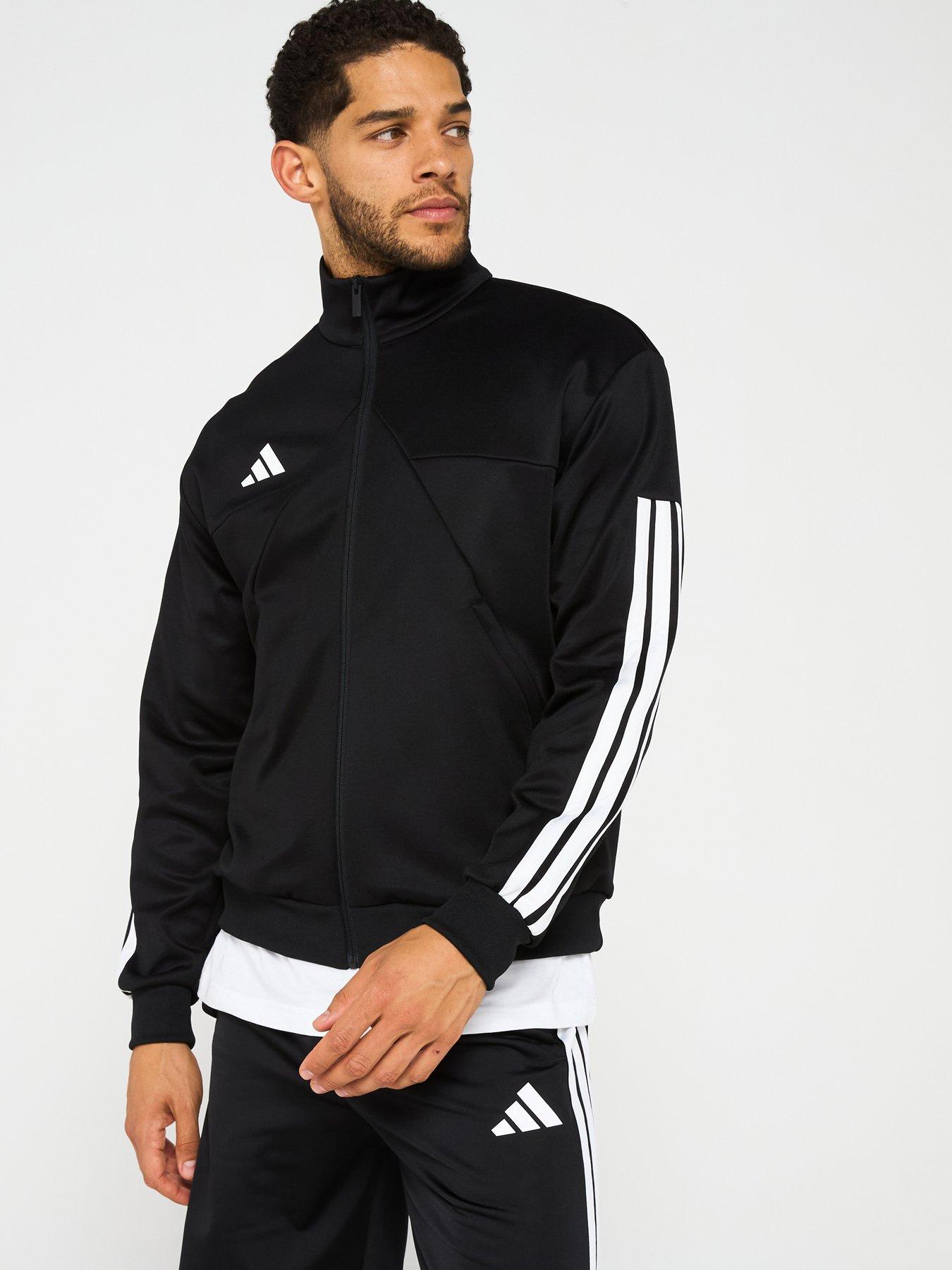 undefined Mens House Of Tiro Black And White Jacket - Black