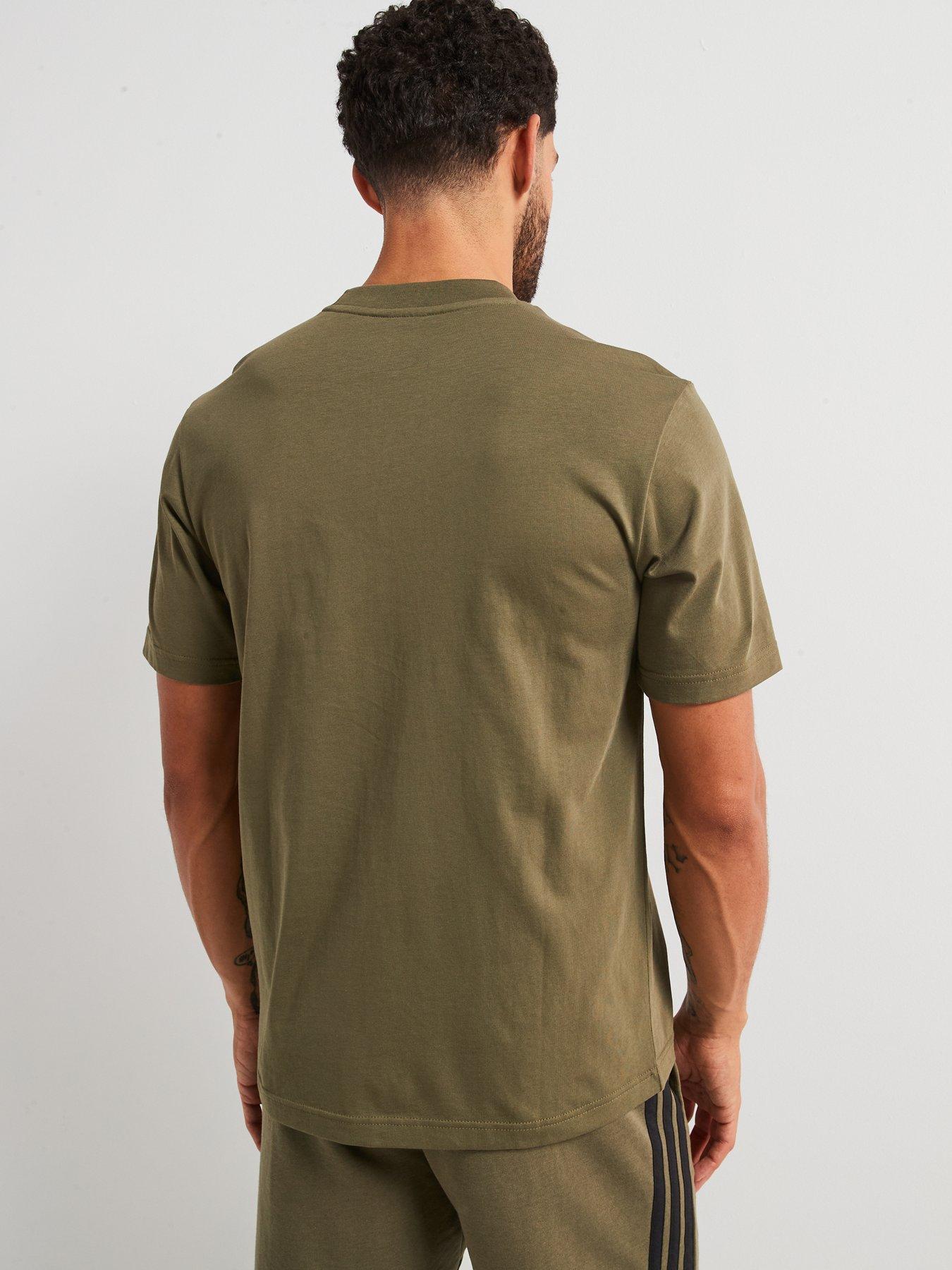 Image 2 of 5 of adidas Sportswear Men's Essentials Small Logo Single Jersey Tee - Green