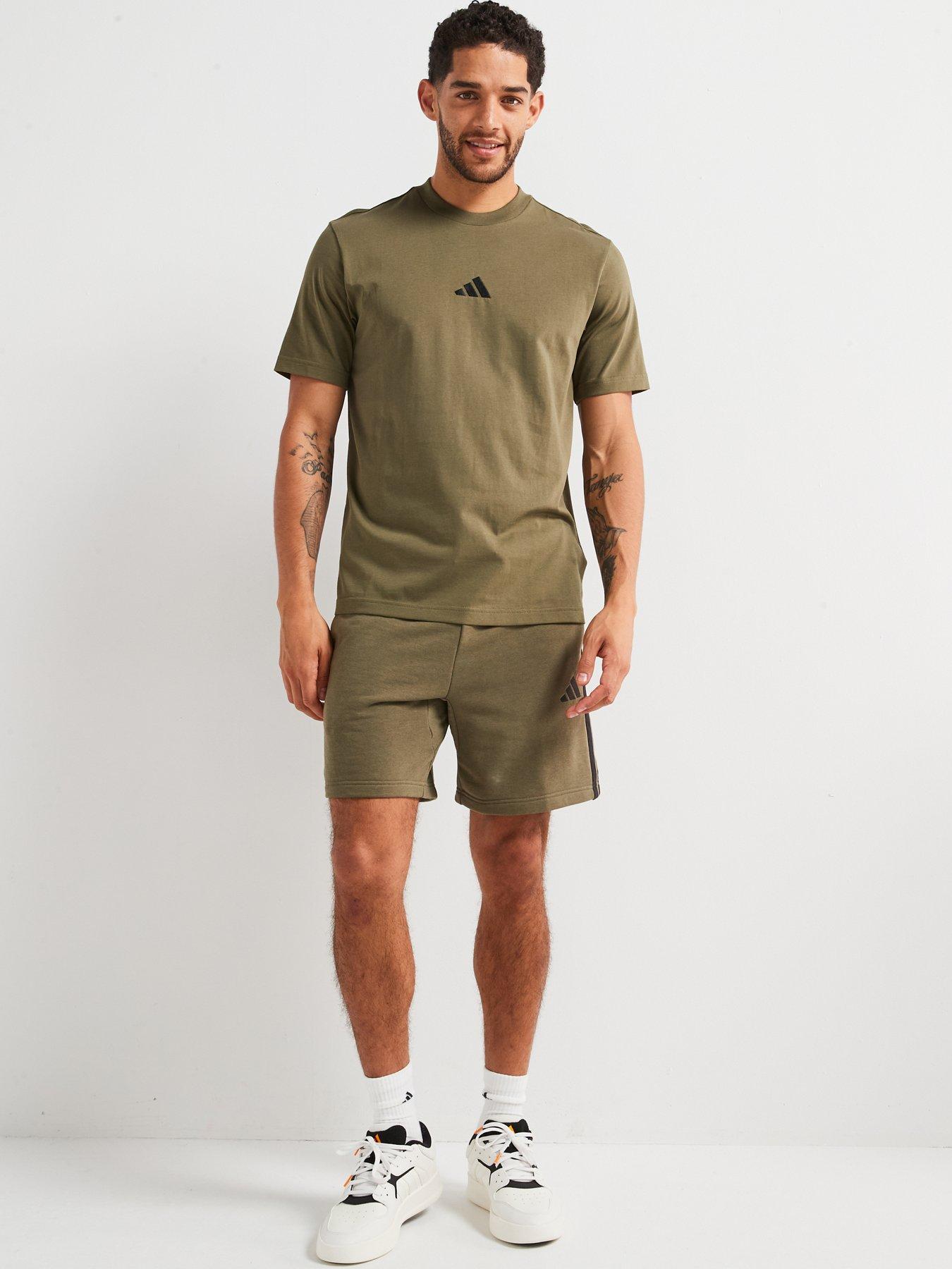 Image 3 of 5 of adidas Sportswear Men's Essentials Small Logo Single Jersey Tee - Green