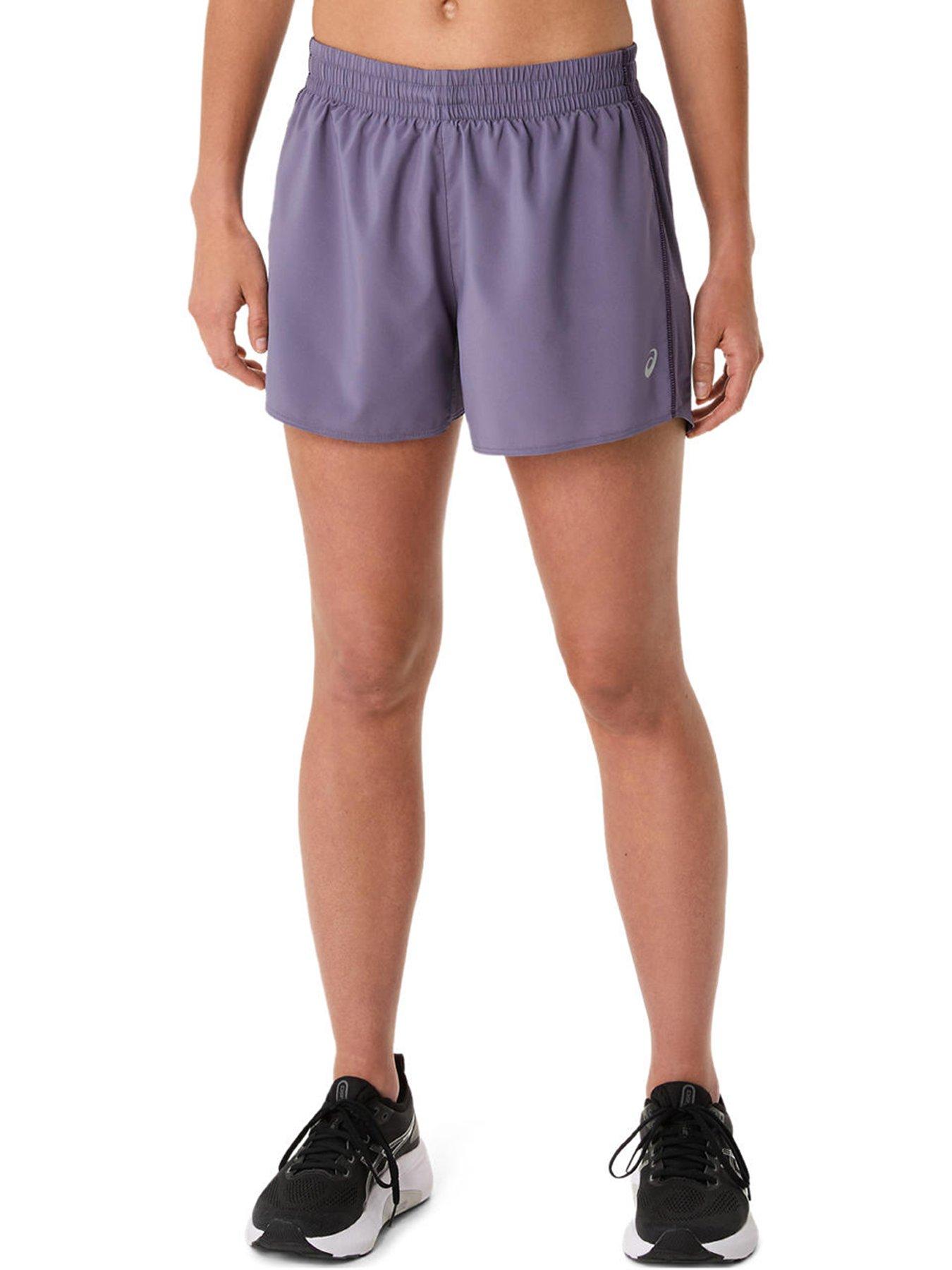 Image 1 of 6 of Asics Womens Running Core 4inch Shorts - Purple