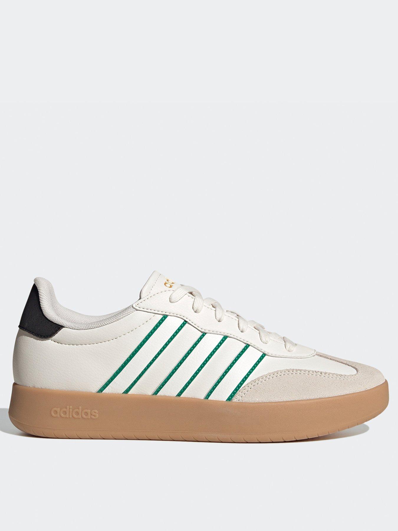 undefined Mens Barreda Trainers - White - Core White/C White/Court Green