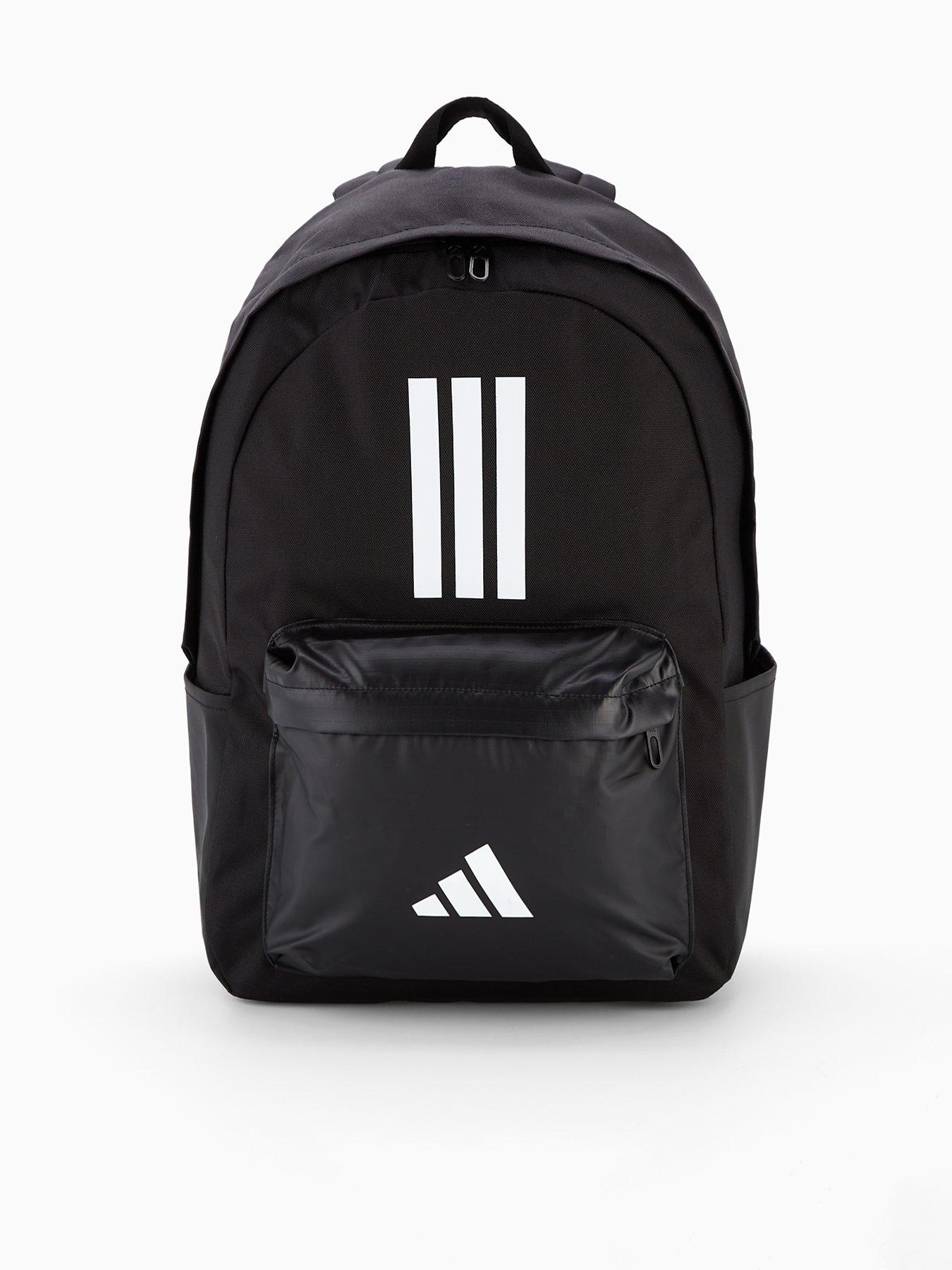 adidas Sportswear Unisex Classic Back-To-School 3-Stripe Backpack - Black
