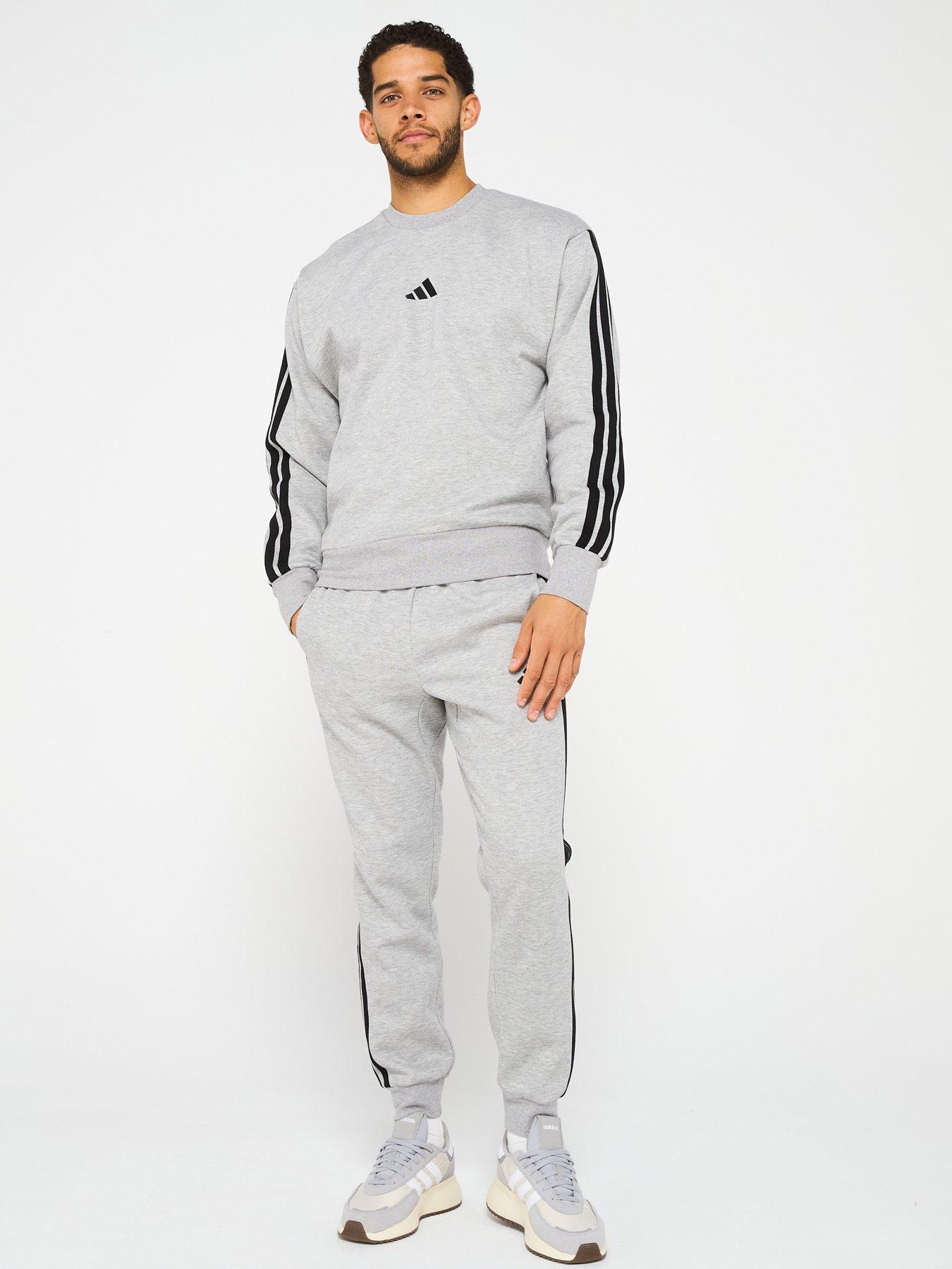 adidas Sportswear Men's Essentials 3-Stripe Fleece Sweatshirt