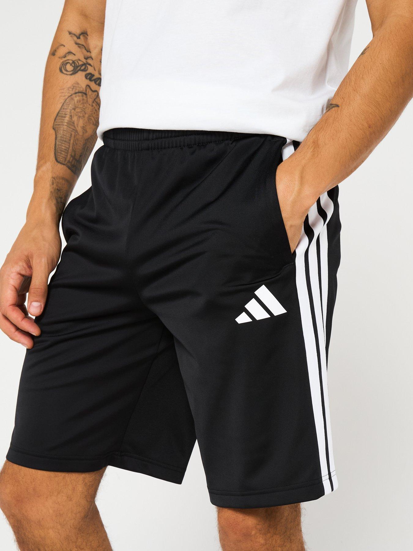 Image 4 of 4 of adidas Sportswear Men's 3-Stripe Tricot Regular Fit Shorts - Black