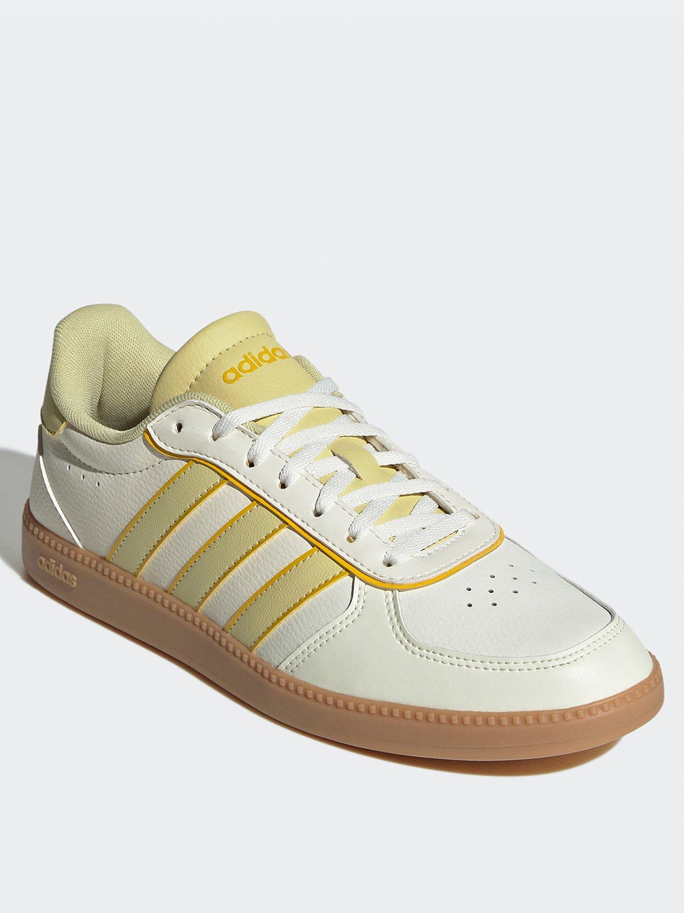 Image 2 of 7 of adidas Sportswear Womens Breaknet Sleek Trainers - Off White/Powder Yellow/Utilit