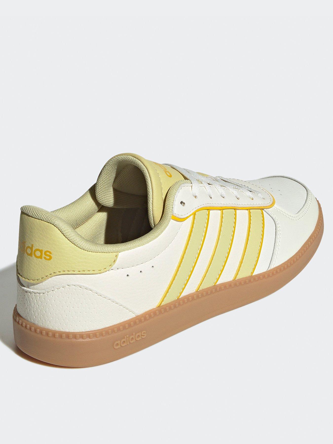 Image 3 of 7 of adidas Sportswear Womens Breaknet Sleek Trainers - Off White/Powder Yellow/Utilit