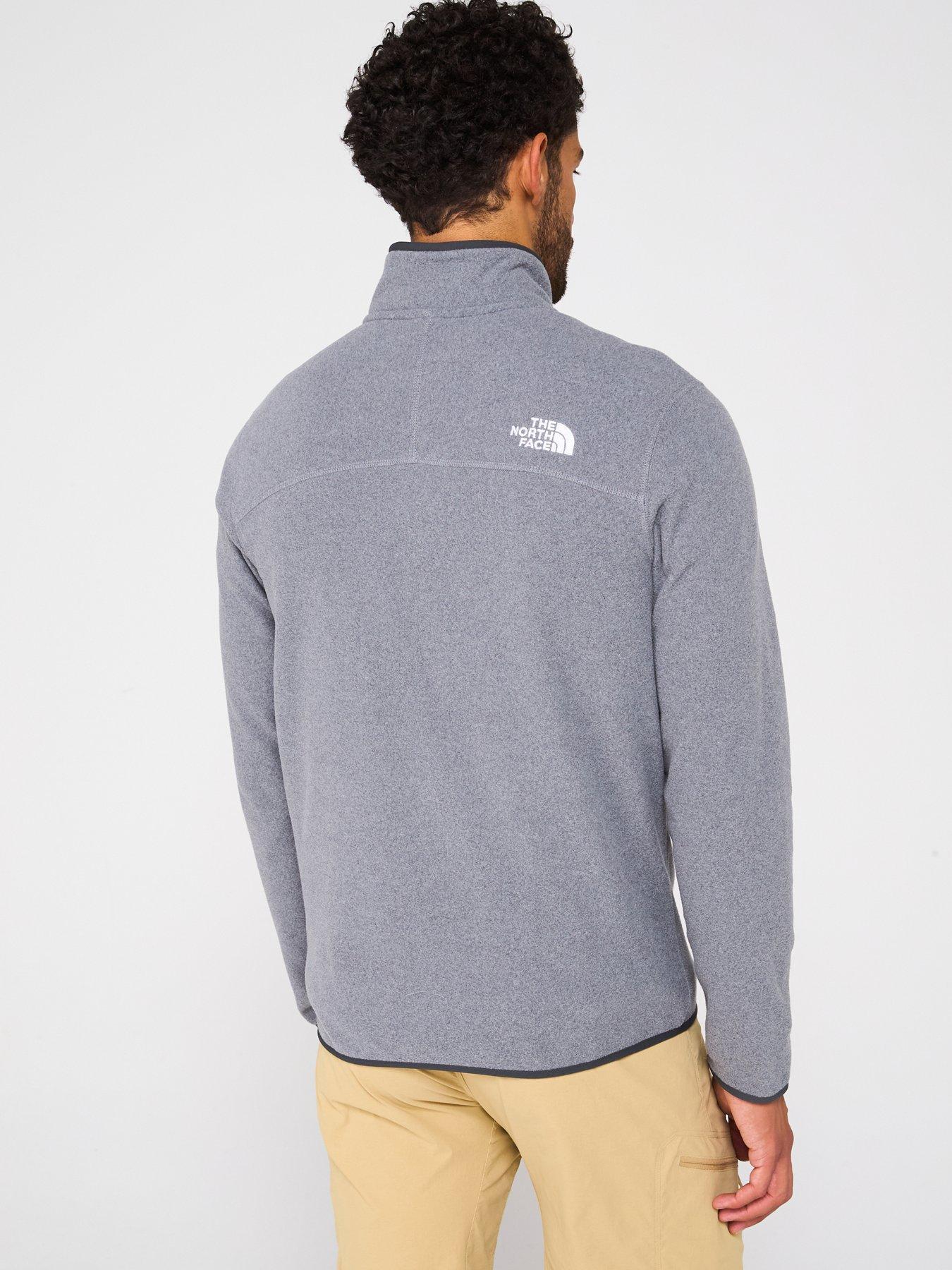 Image 2 of 6 of THE NORTH FACE Men's 100 Glacier 1/4 Zip Fleece - Grey