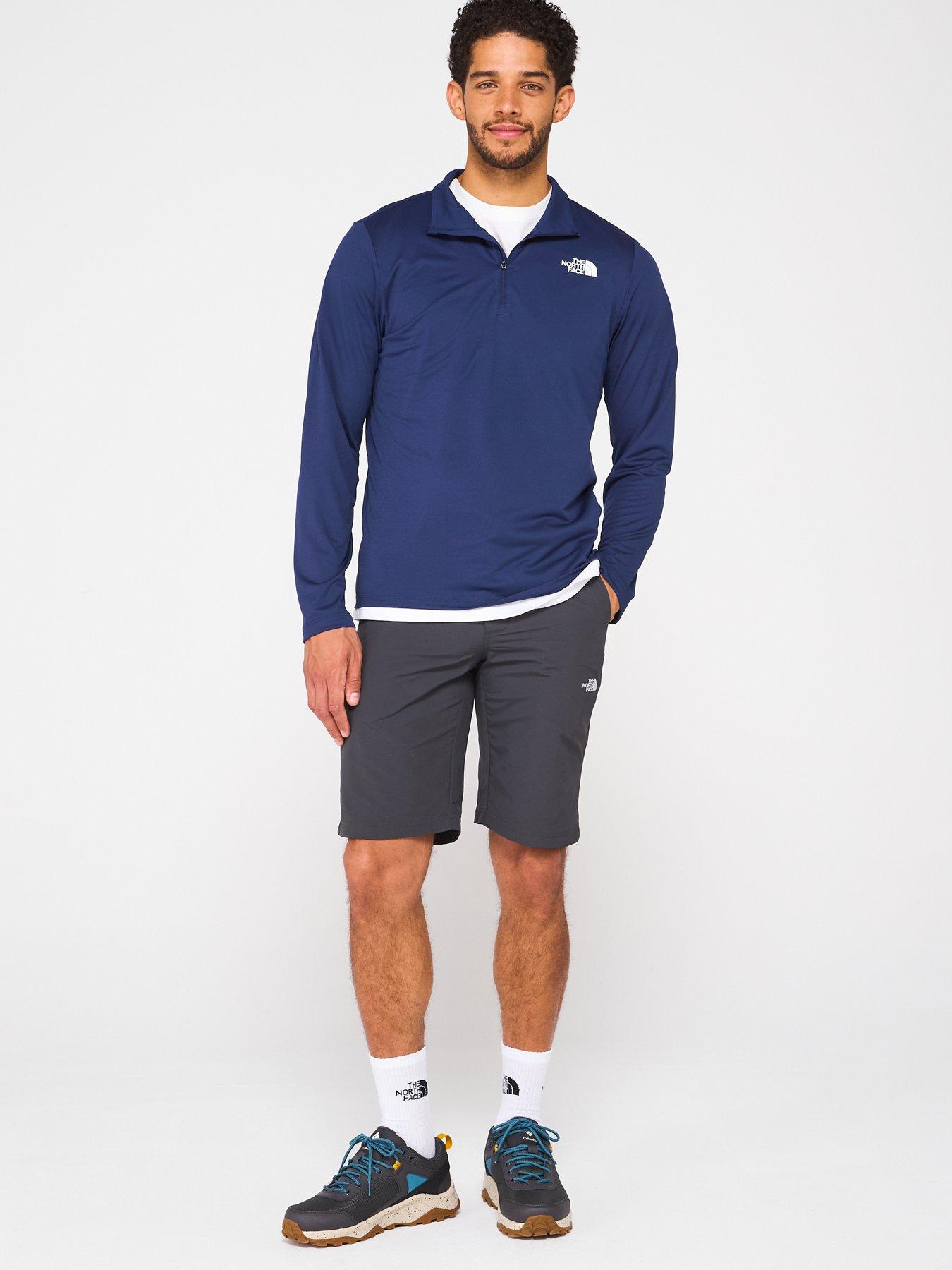Image 3 of 6 of THE NORTH FACE Men's 24/7 Zip Long Sleeve Tee - Navy