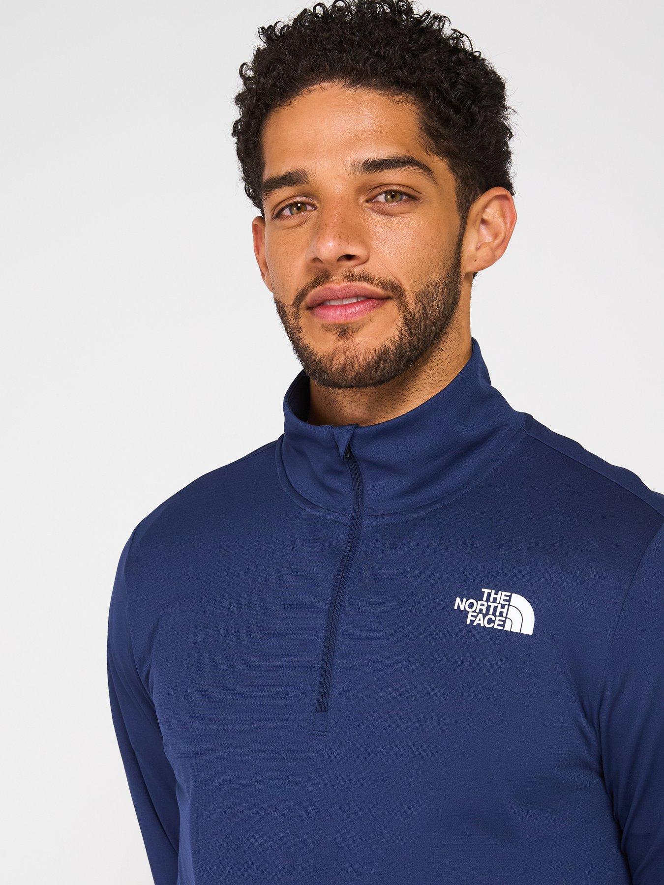 Image 5 of 6 of THE NORTH FACE Men's 24/7 Zip Long Sleeve Tee - Navy