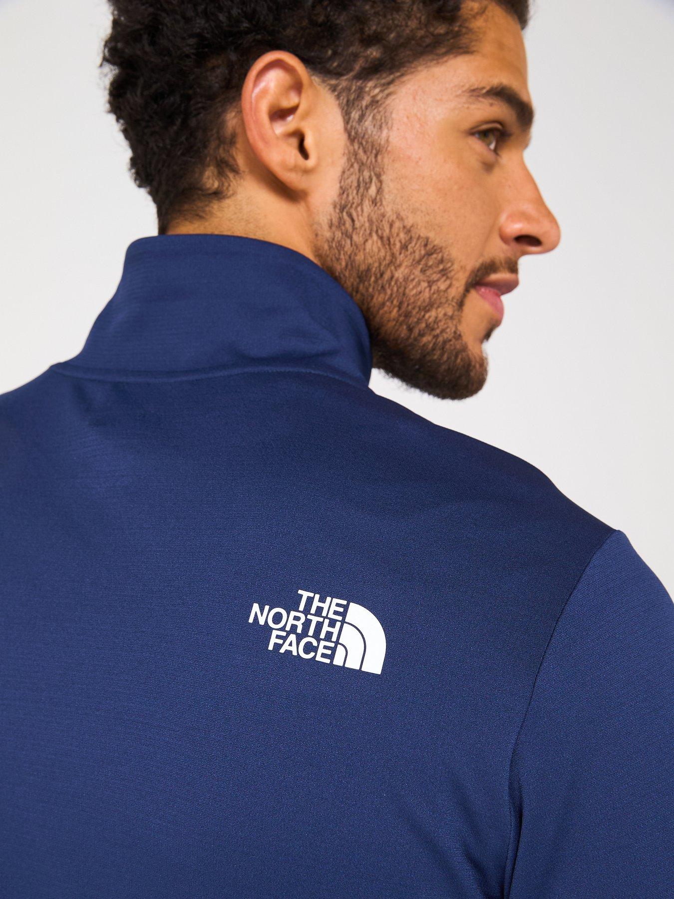 Image 6 of 6 of THE NORTH FACE Men's 24/7 Zip Long Sleeve Tee - Navy