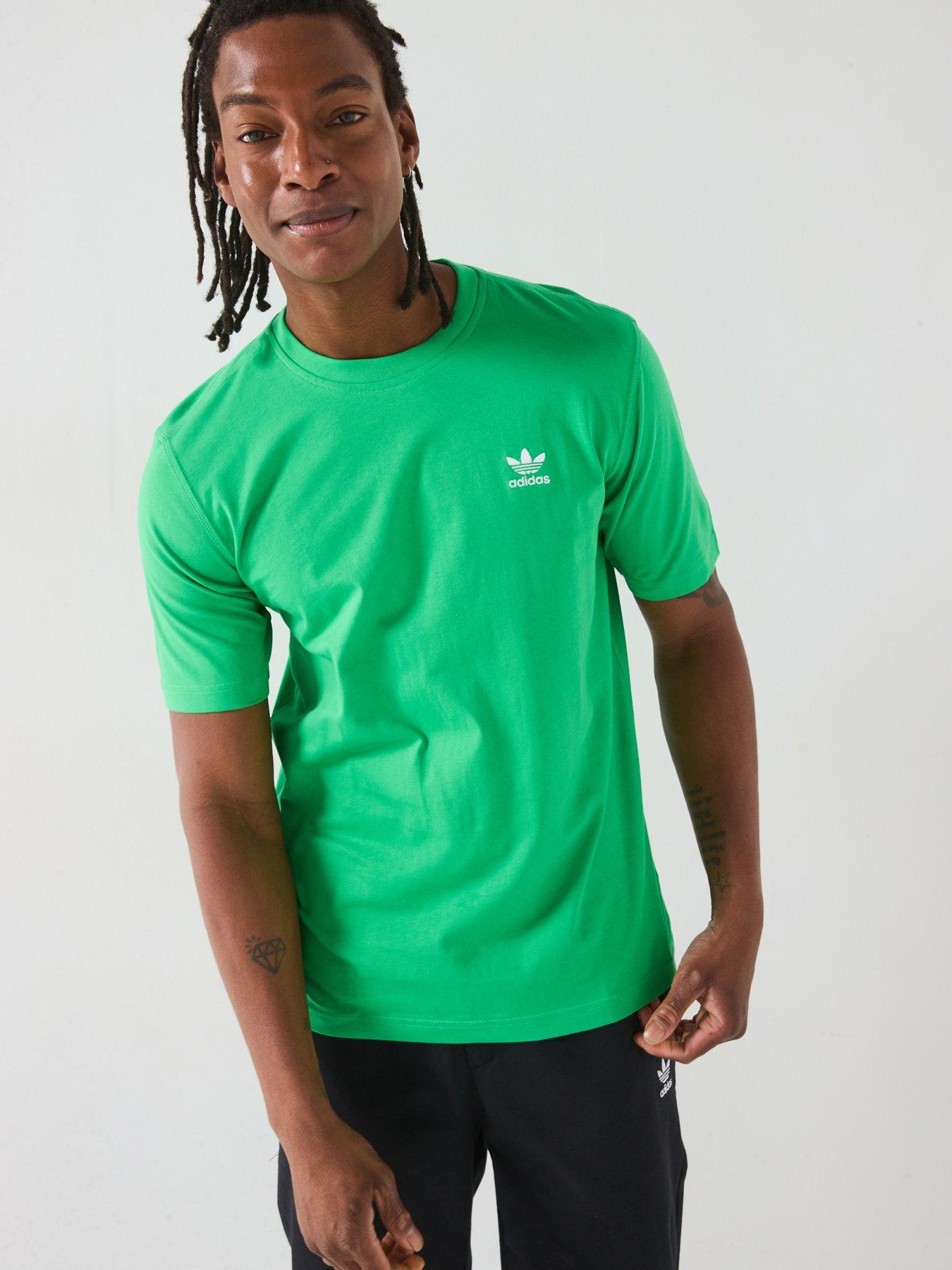 adidas Originals Men's Trefoil Essentials Tee Energy Green Very