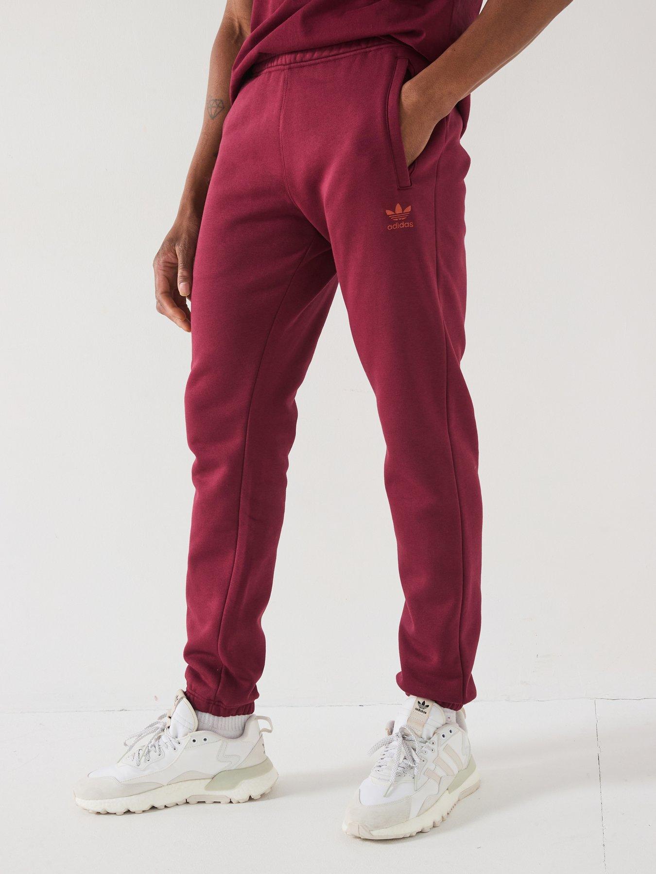undefined Mens Trefoil Essentials Pant - Red