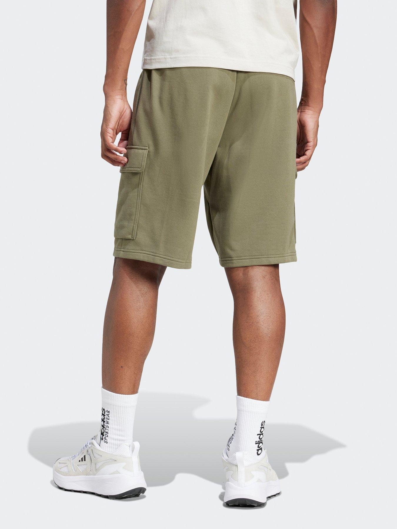 Image 2 of 5 of adidas Sportswear Men's Essentials Feelcozy French Terry Cargo Short - Green