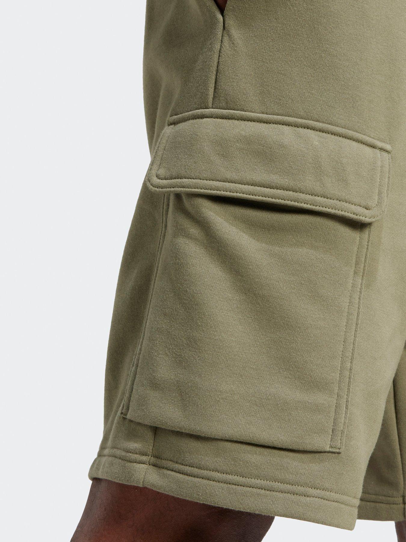 Image 5 of 5 of adidas Sportswear Men's Essentials Feelcozy French Terry Cargo Short - Green