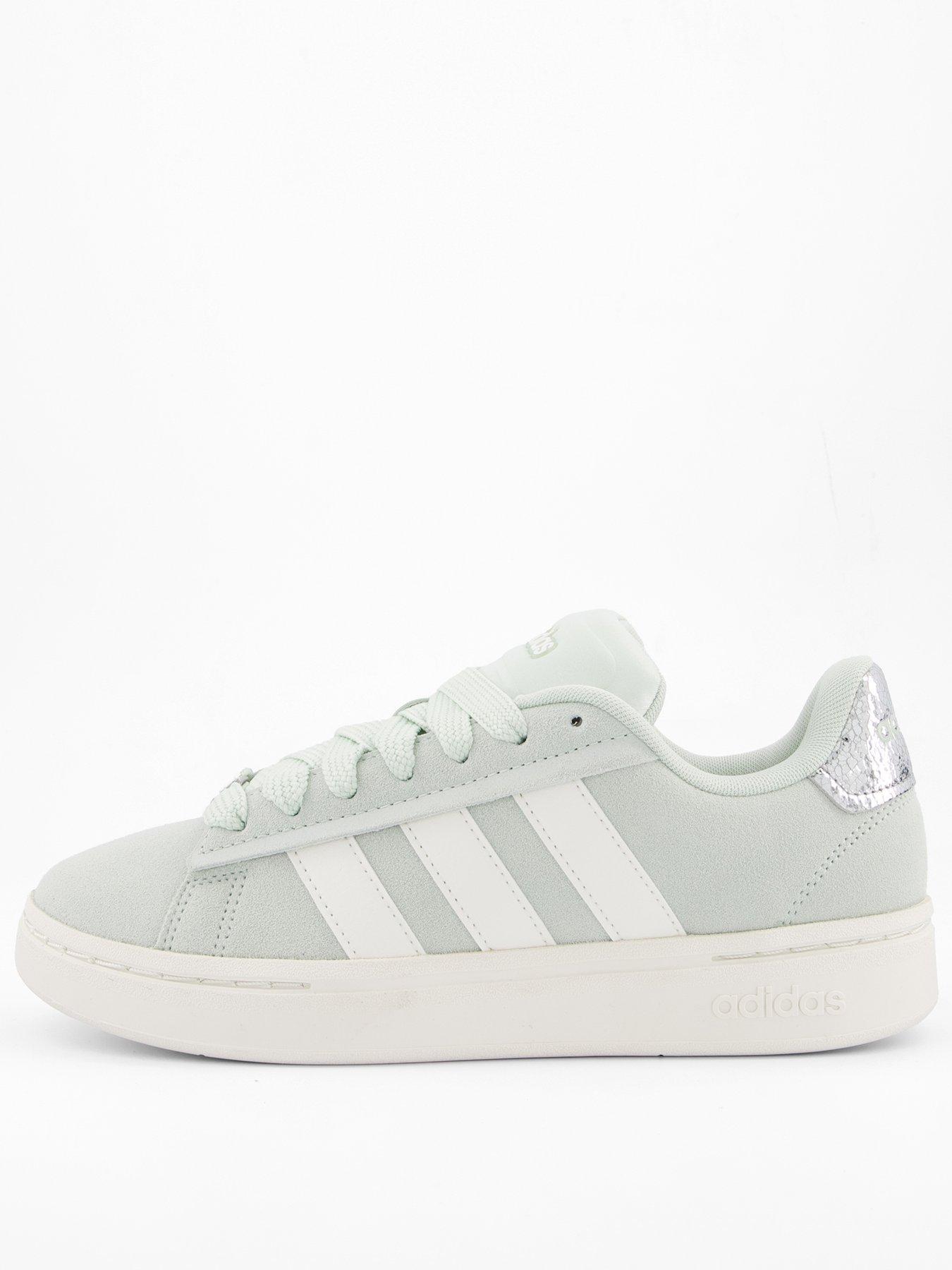 undefined Womens Grand Court Alpha 00S Trainers - Linen Green/Off White/Silver