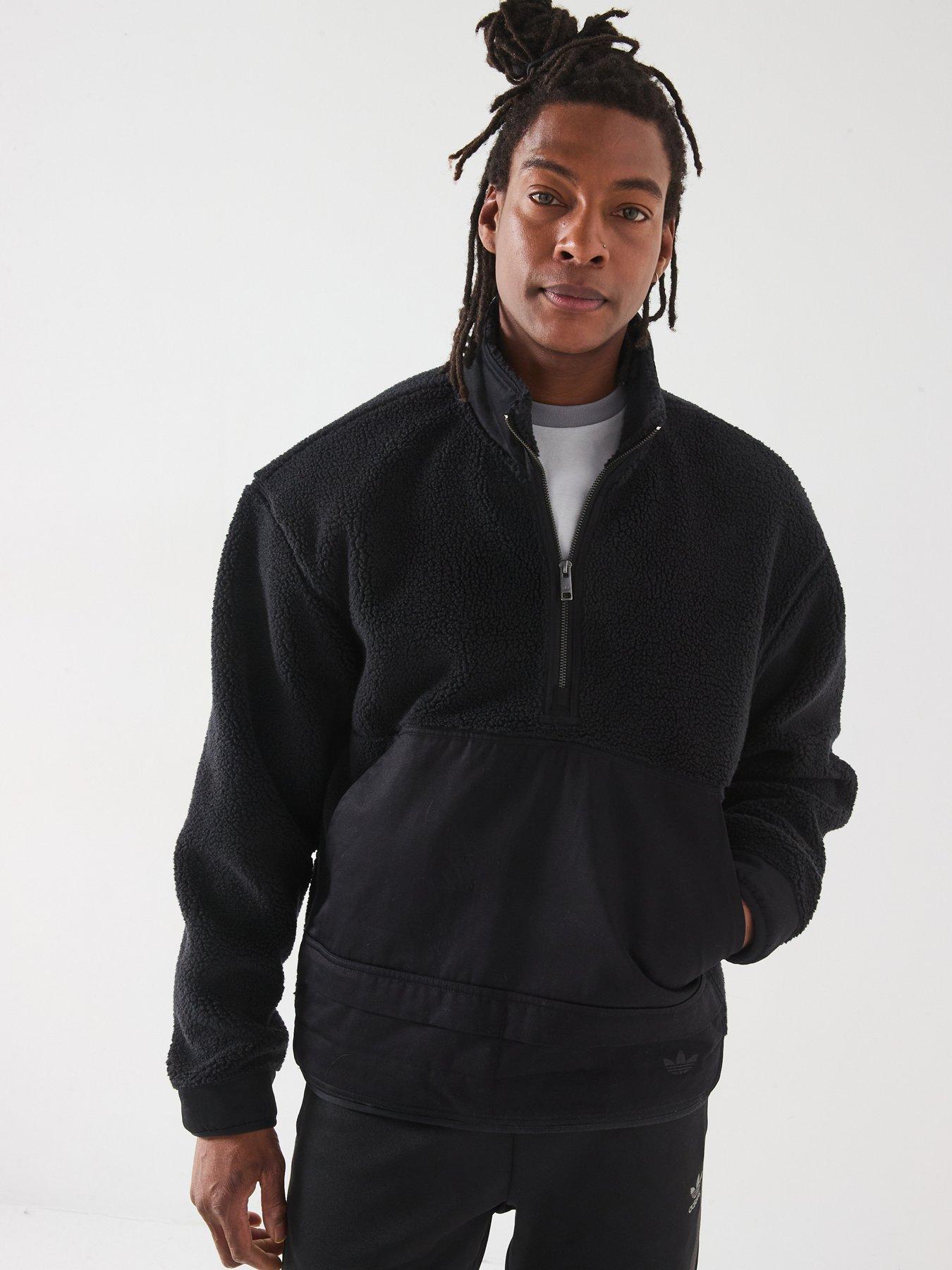 undefined Mens Premium Essentials Half Zip Top - Black