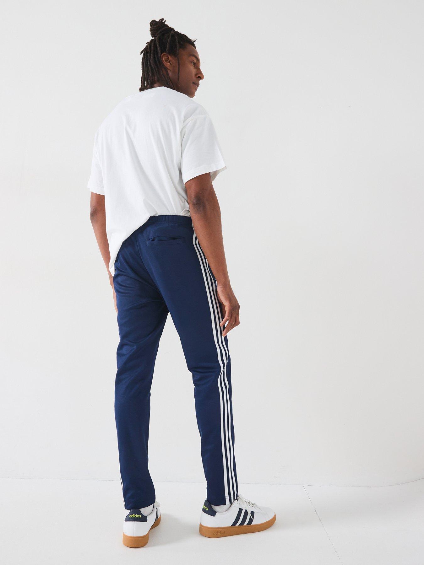 Track Pants Superstar Suede Blue Adidas Originals Fleece Men's