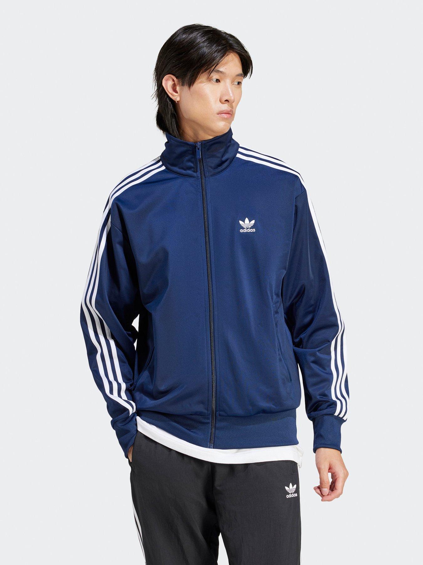 adidas Originals Mens Firebird Track Top Navy Very