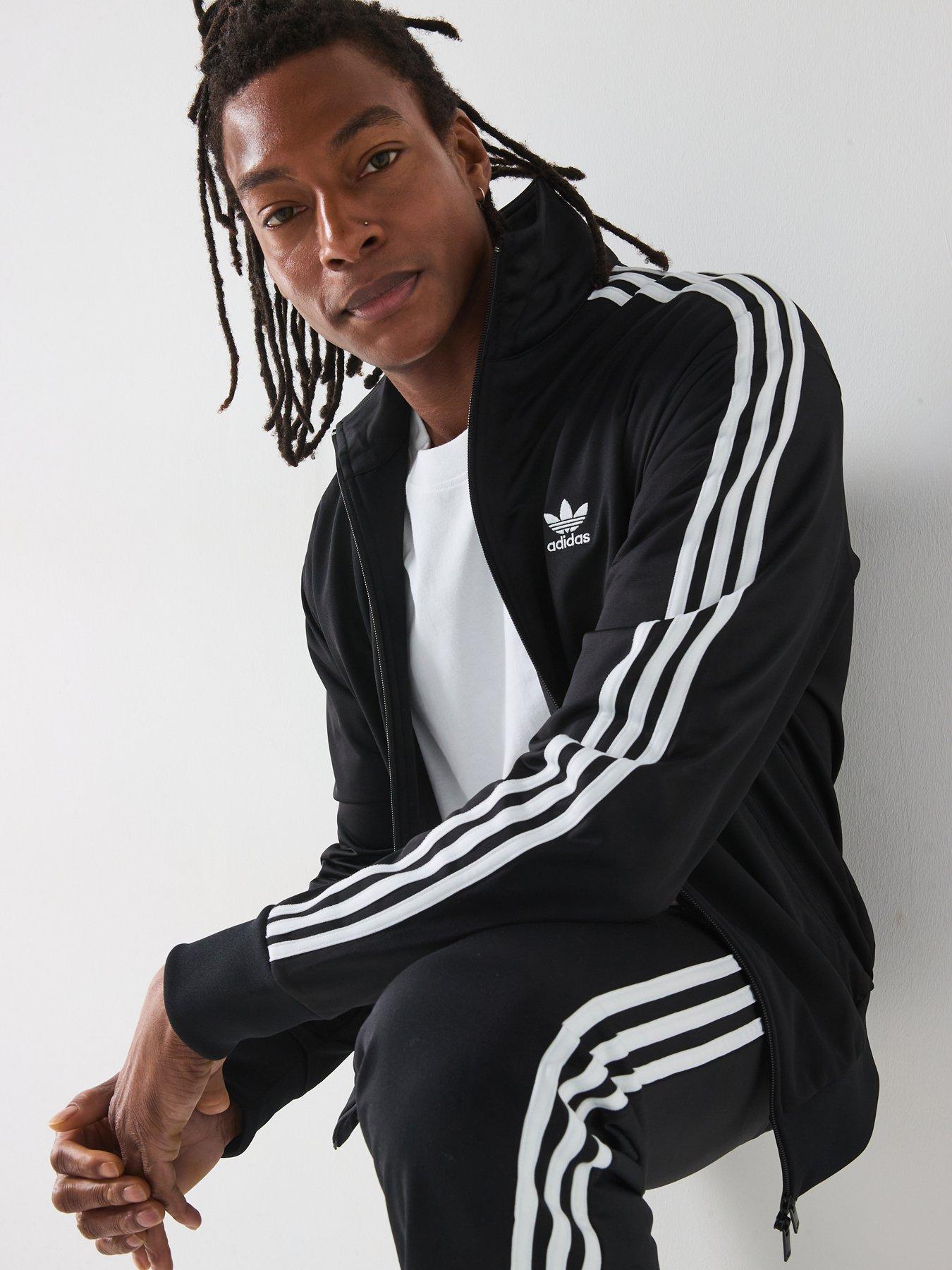 Image 4 of 6 of adidas Originals Mens Firebird Tracksuit&nbsp;Top - Black - Black/White